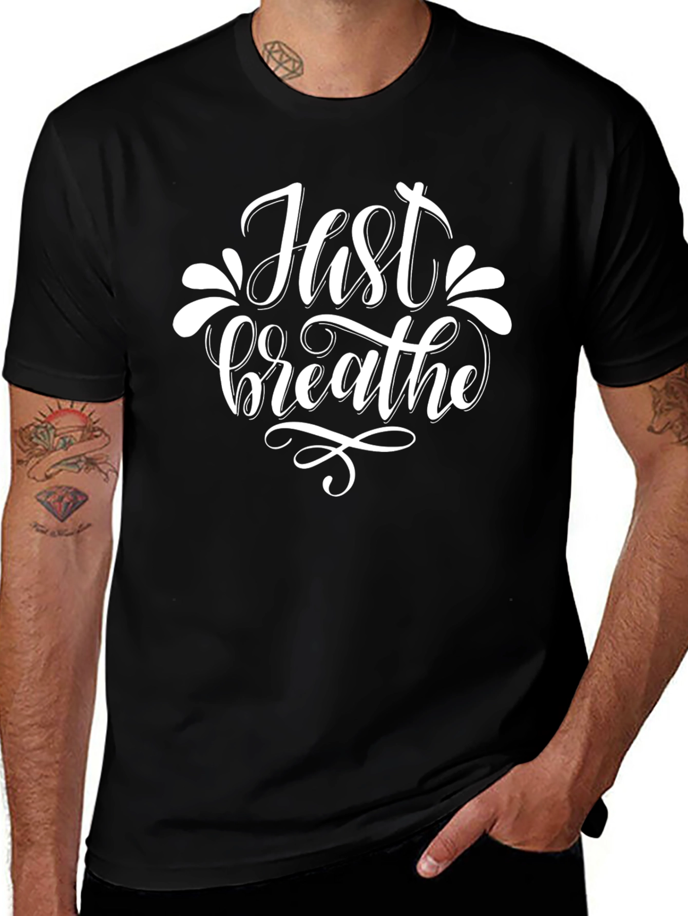 Just Breathe Graphic T-Shirt - Relaxed Fit