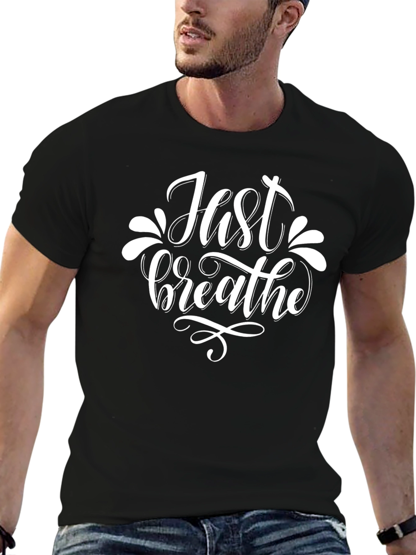 Just Breathe Graphic T-Shirt - Relaxed Fit