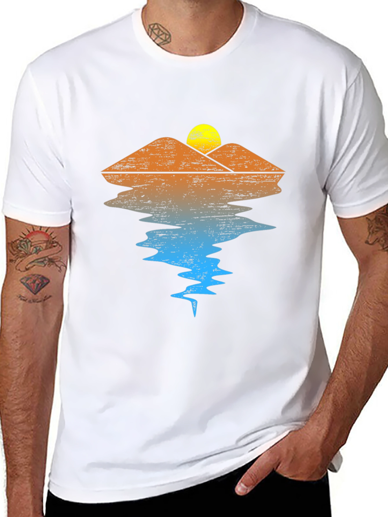 Sunset Mountain Reflection T-Shirt