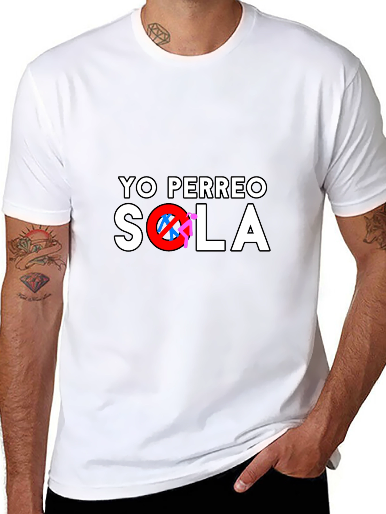 Yo Perreo Sola Graphic Tee - Trendy Black T-Shirt
