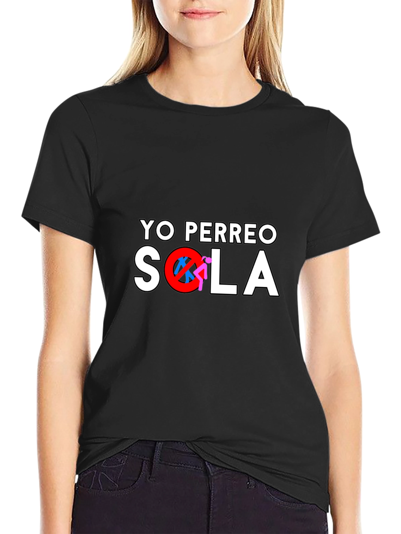 Yo Perreo Sola Graphic Tee - Trendy Black T-Shirt