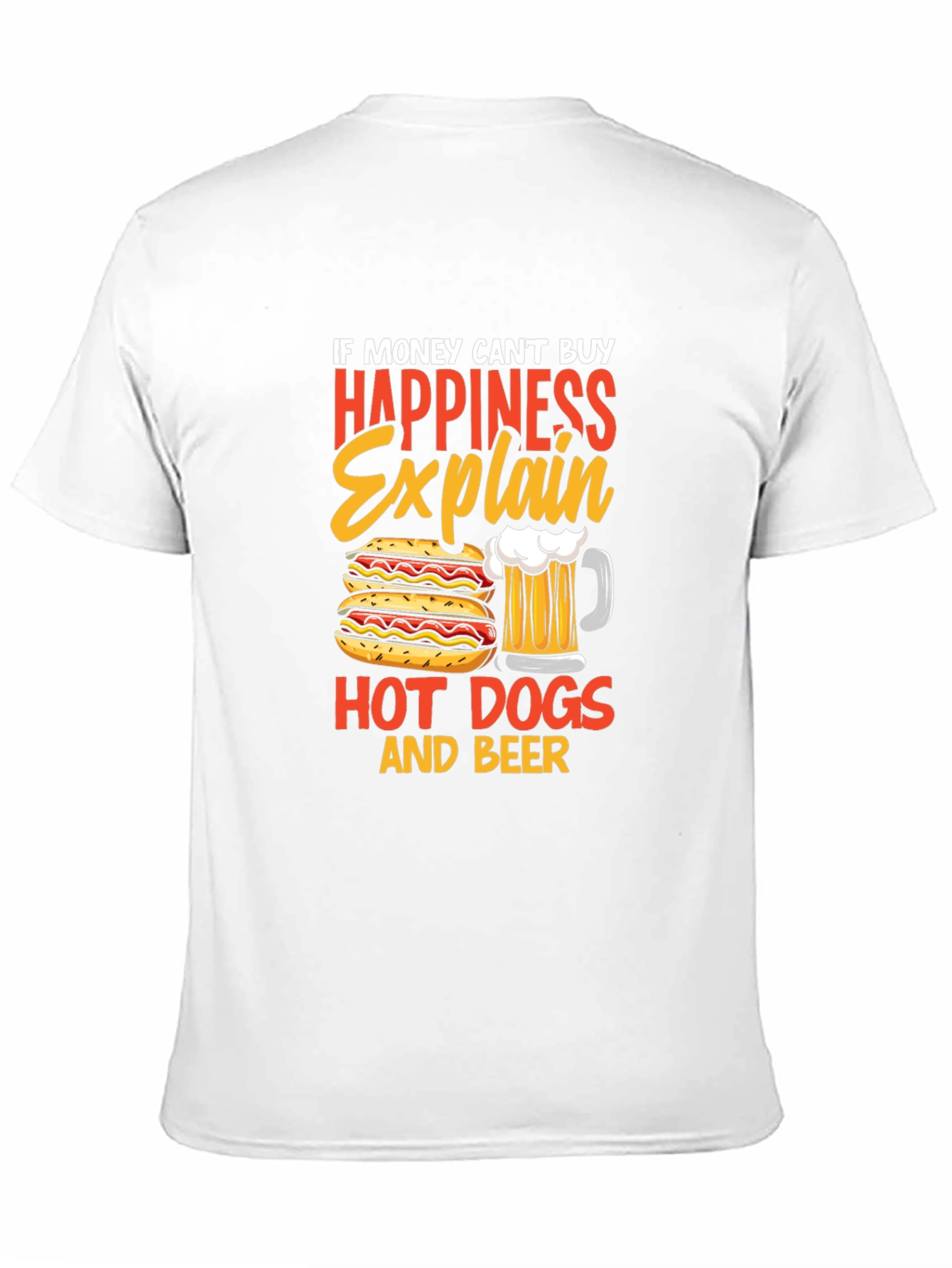 Happiness Hot Dogs & Beer T-Shirt