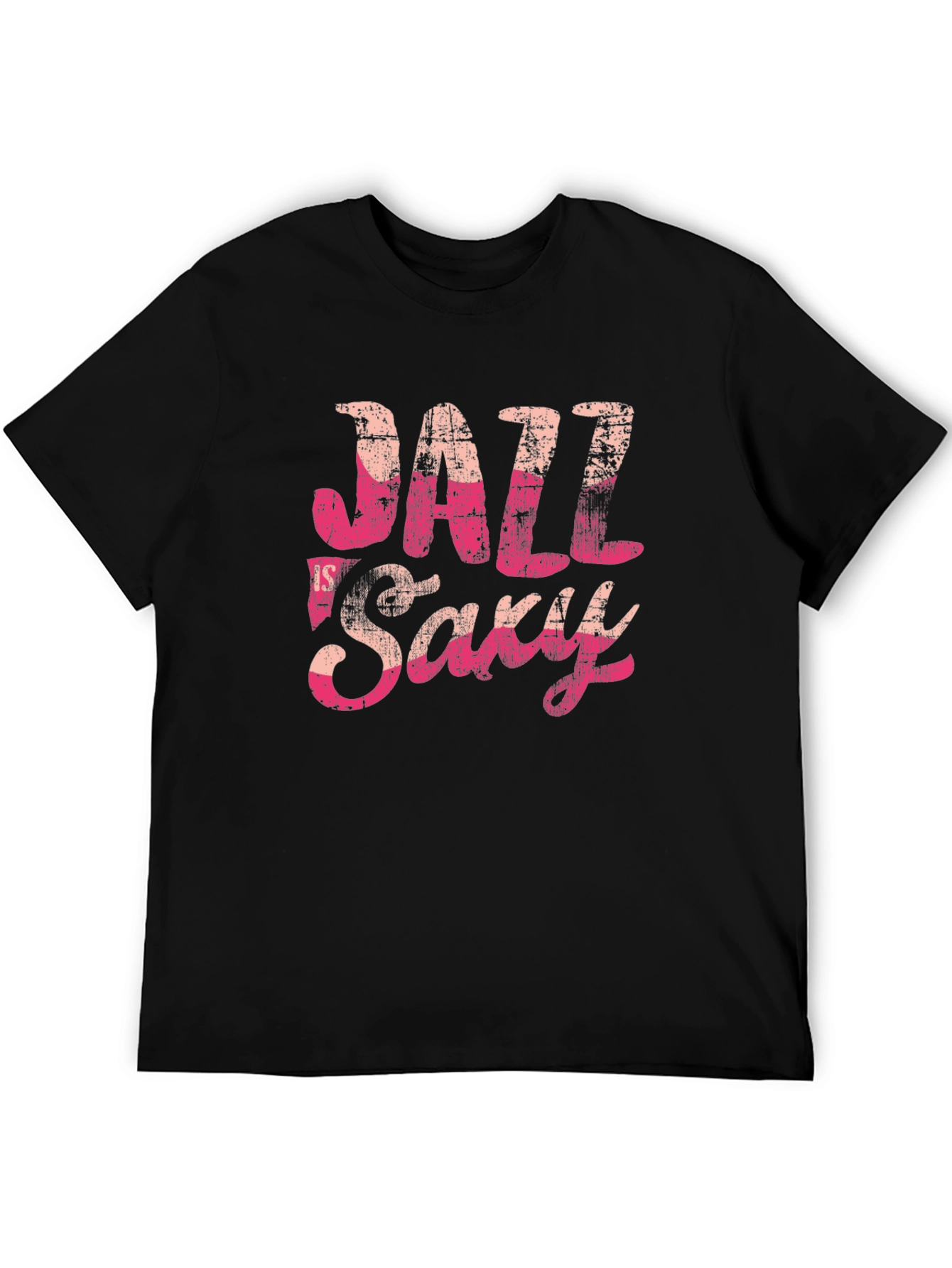 Jazz Saxy Graphic T-Shirt - Black Cotton Tee
