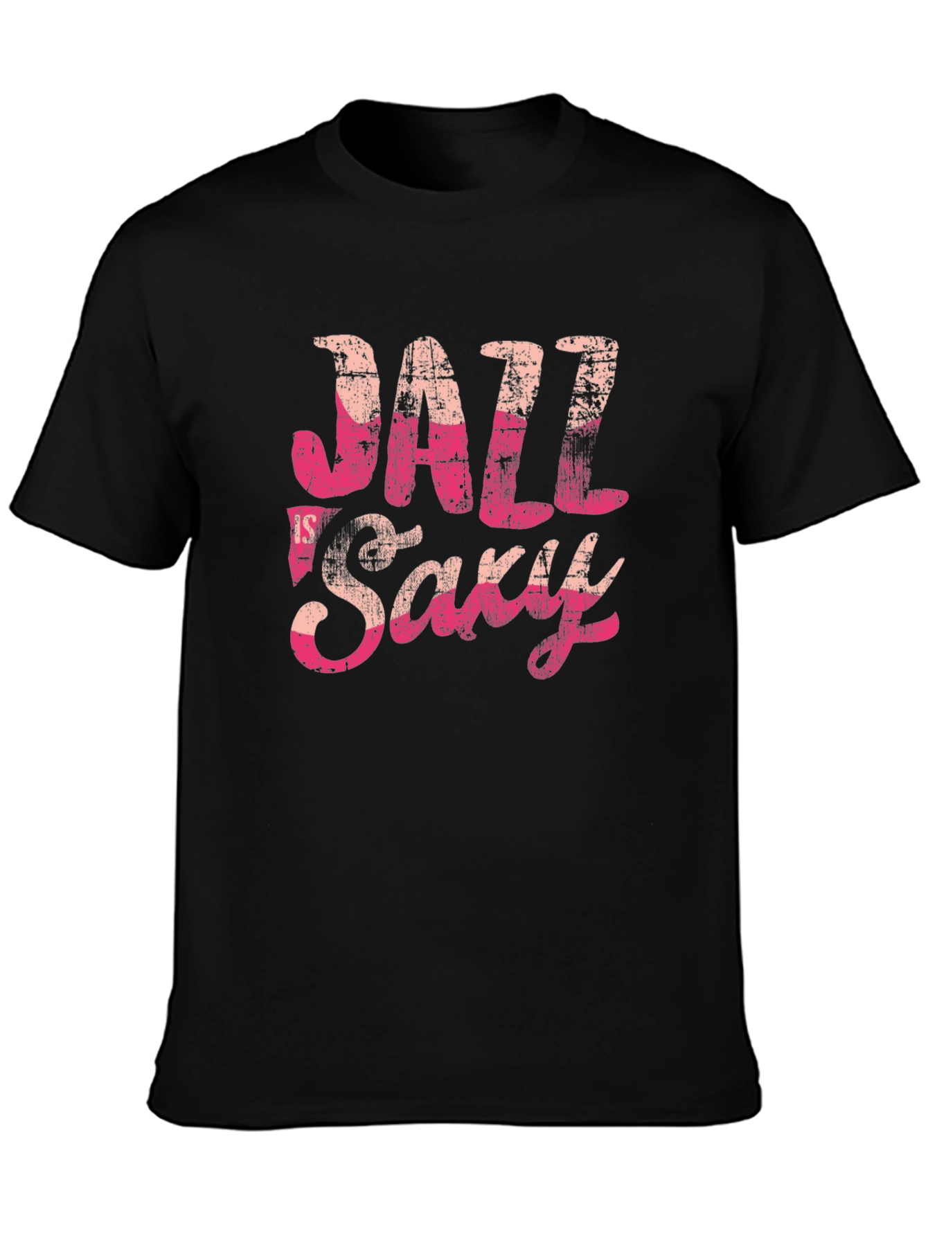 Jazz Saxy Graphic T-Shirt - Black Cotton Tee