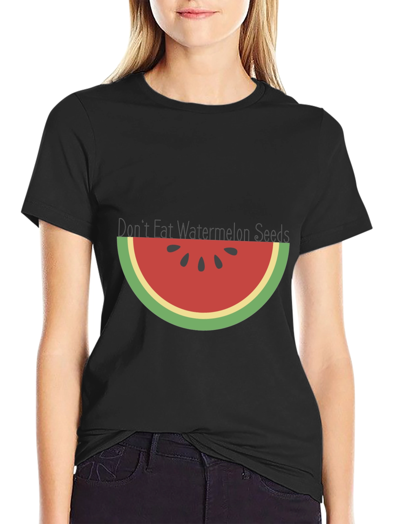 Watermelon Seeds Graphic Tee - Summer Fun