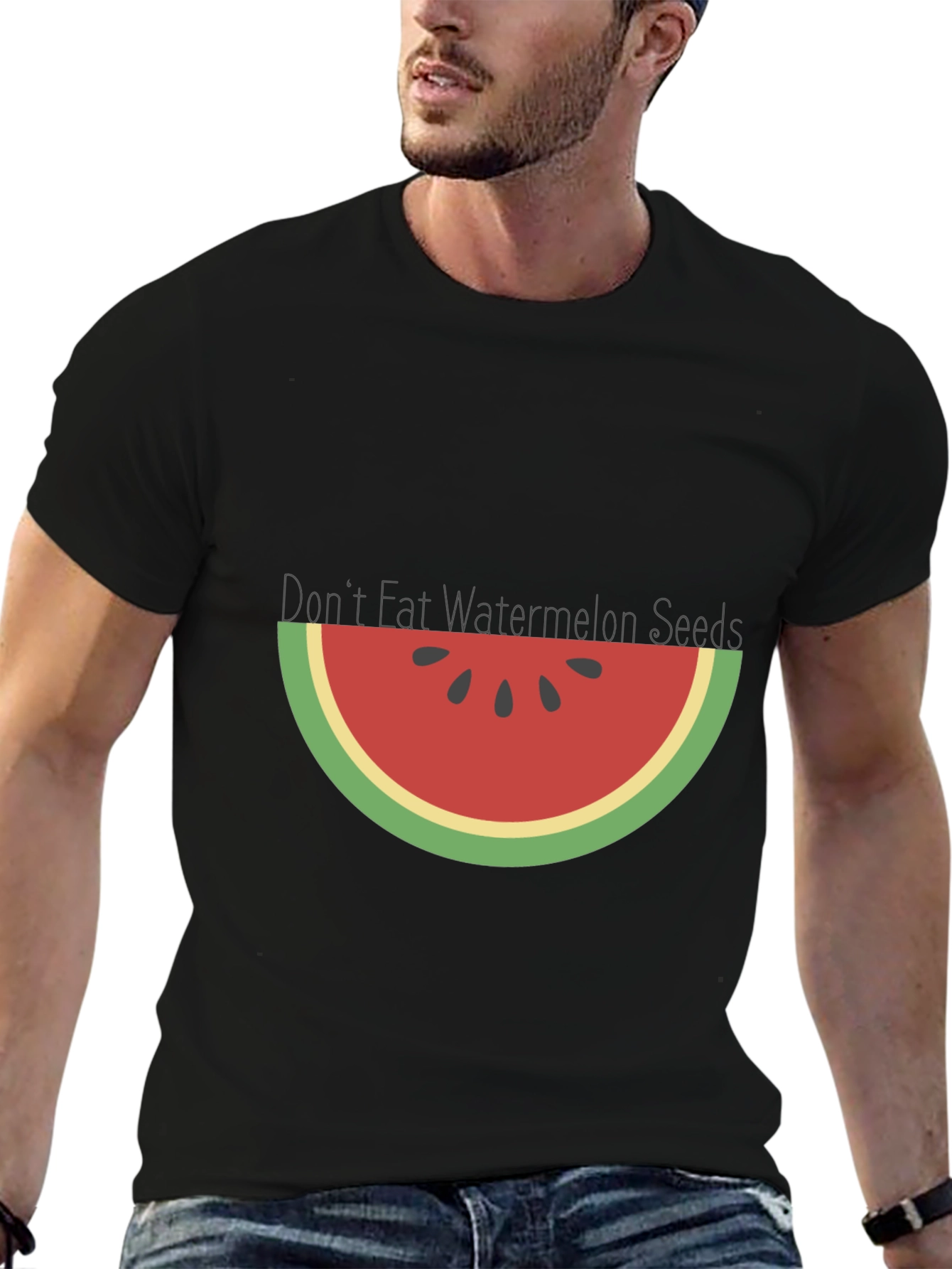 Watermelon Seeds Graphic Tee - Summer Fun