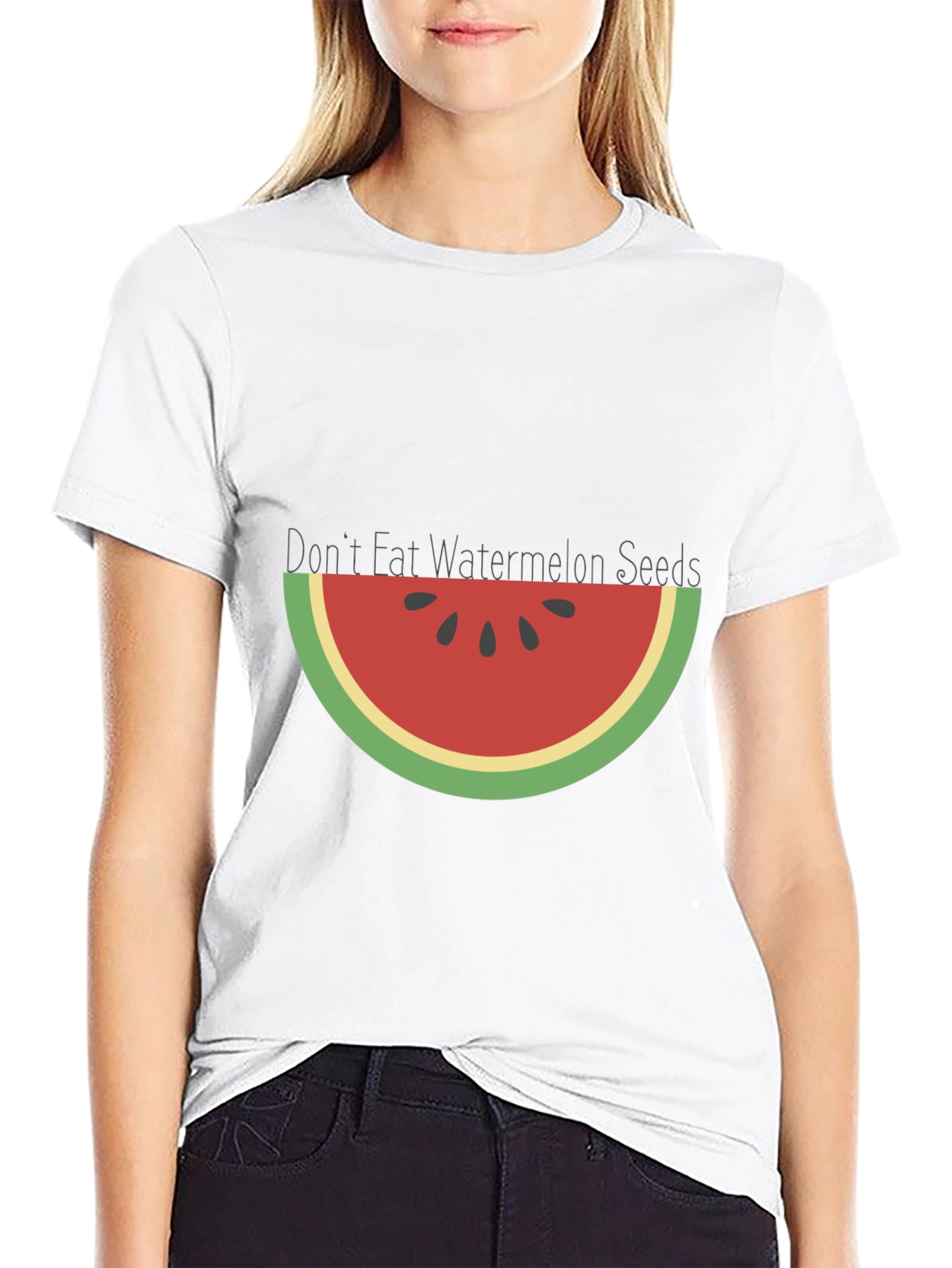 Watermelon Seeds Graphic Tee - Summer Fun