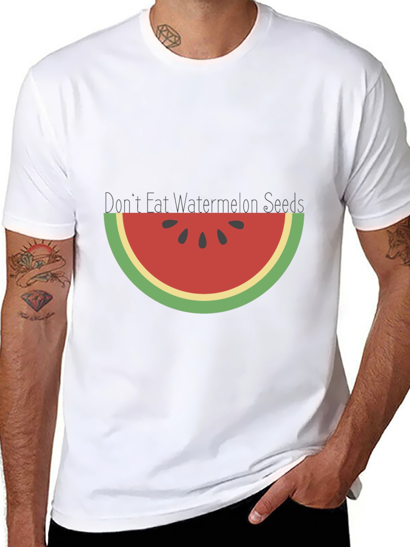Watermelon Seeds Graphic Tee - Summer Fun
