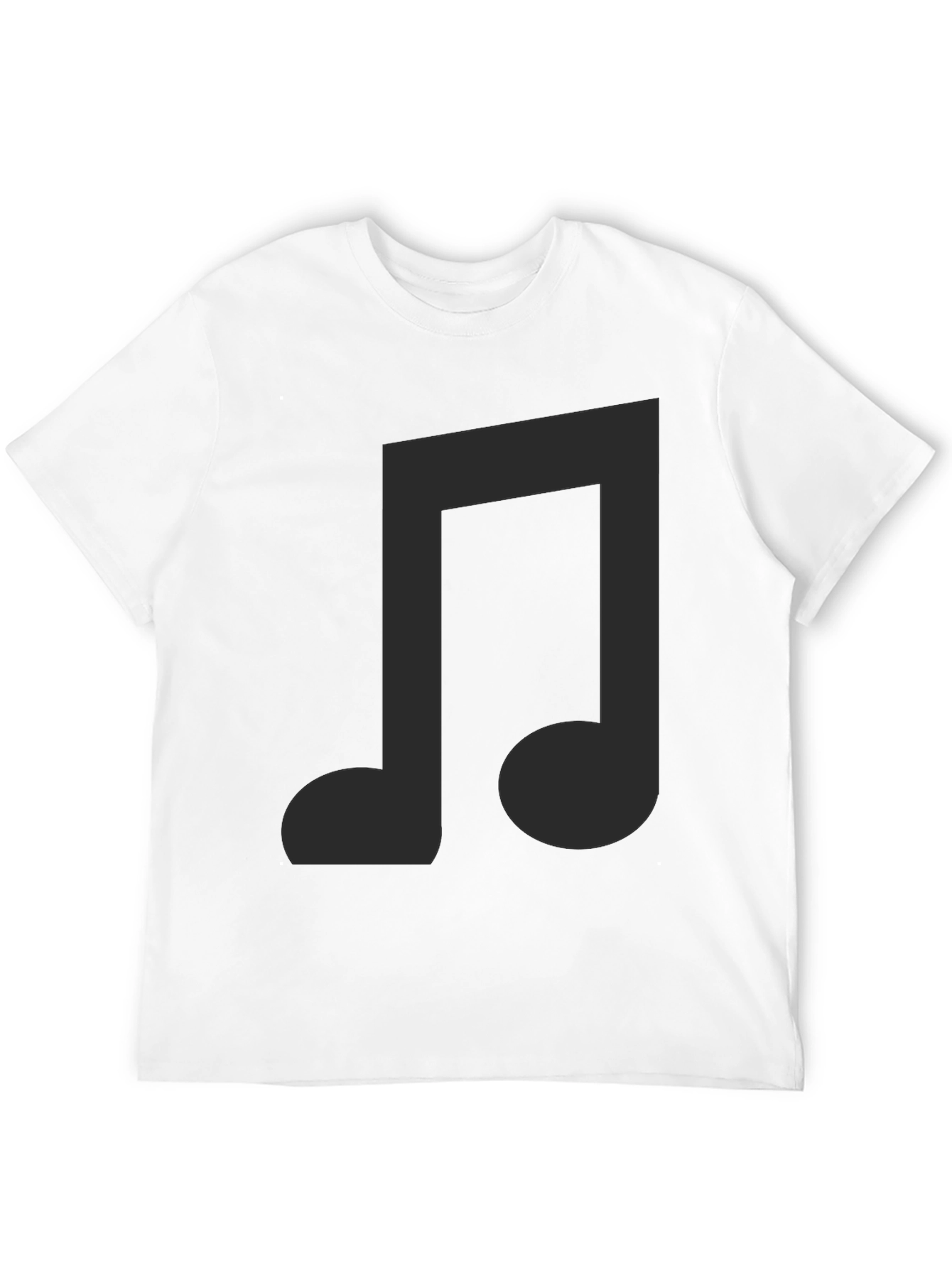 Musical Note Graphic Black T-Shirt