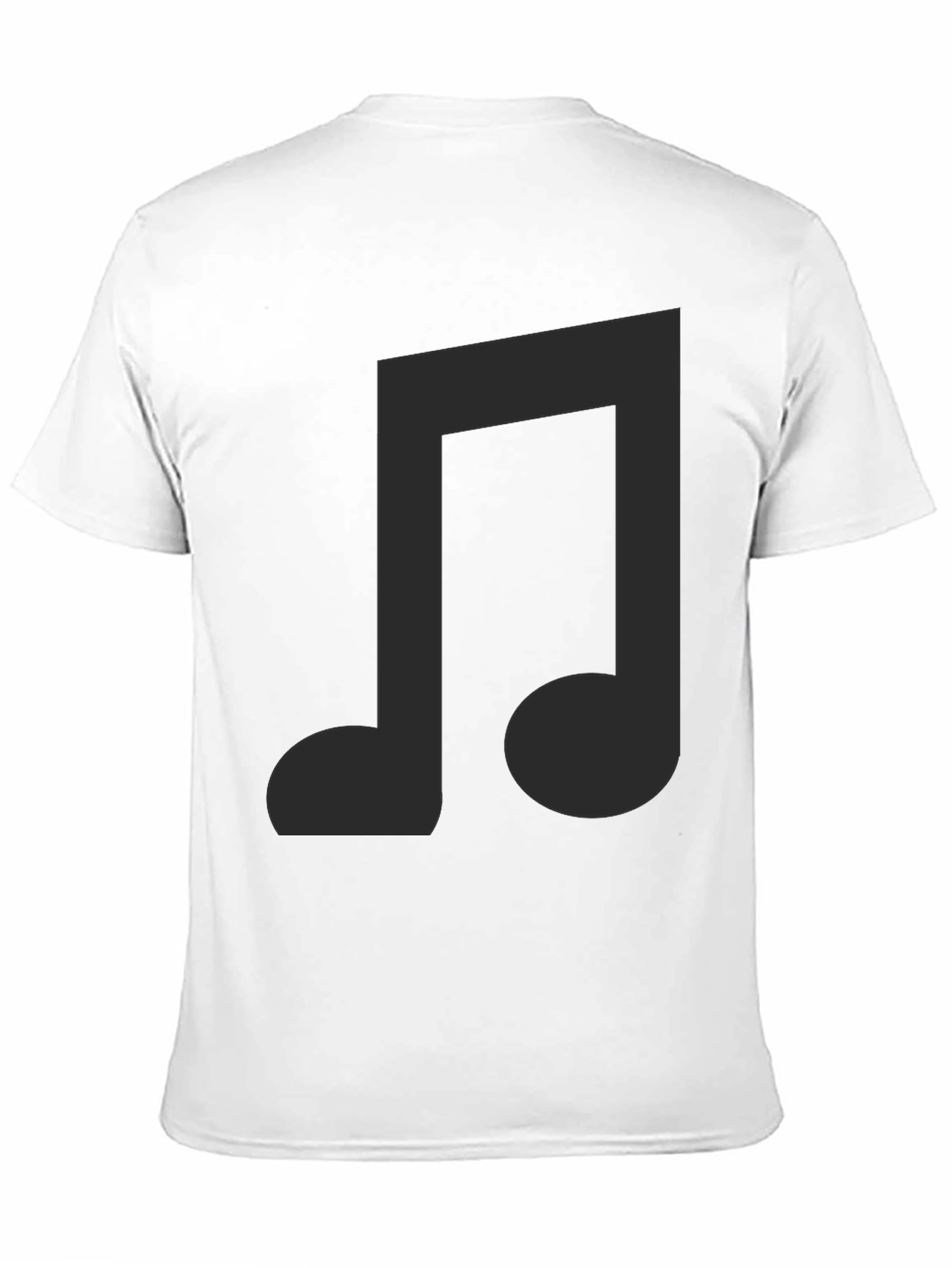 Musical Note Graphic Black T-Shirt