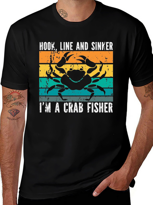 Crab Fisher T-Shirt - Hook Line and Sinker Tee
