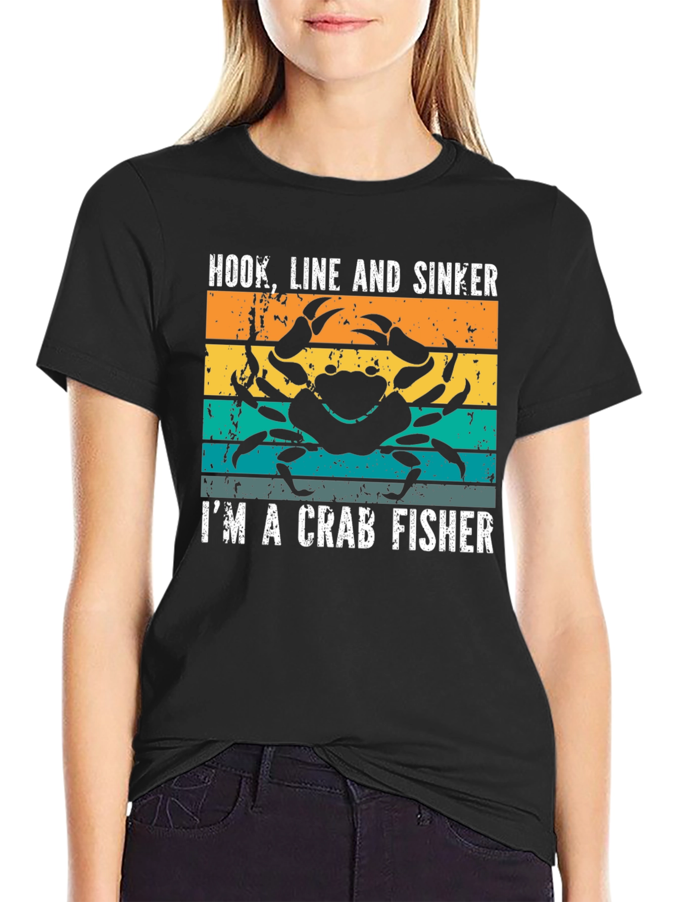Crab Fisher T-Shirt - Hook Line and Sinker Tee