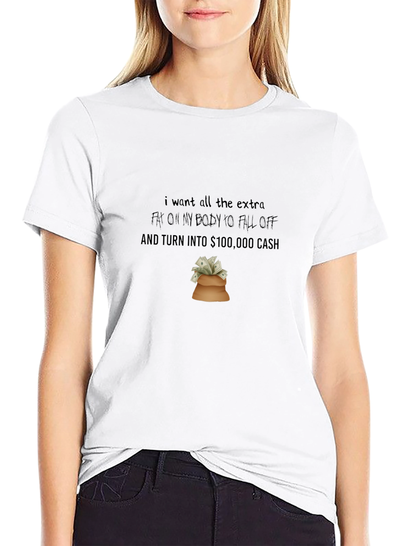 Humorous Weight Loss Wish T-Shirt