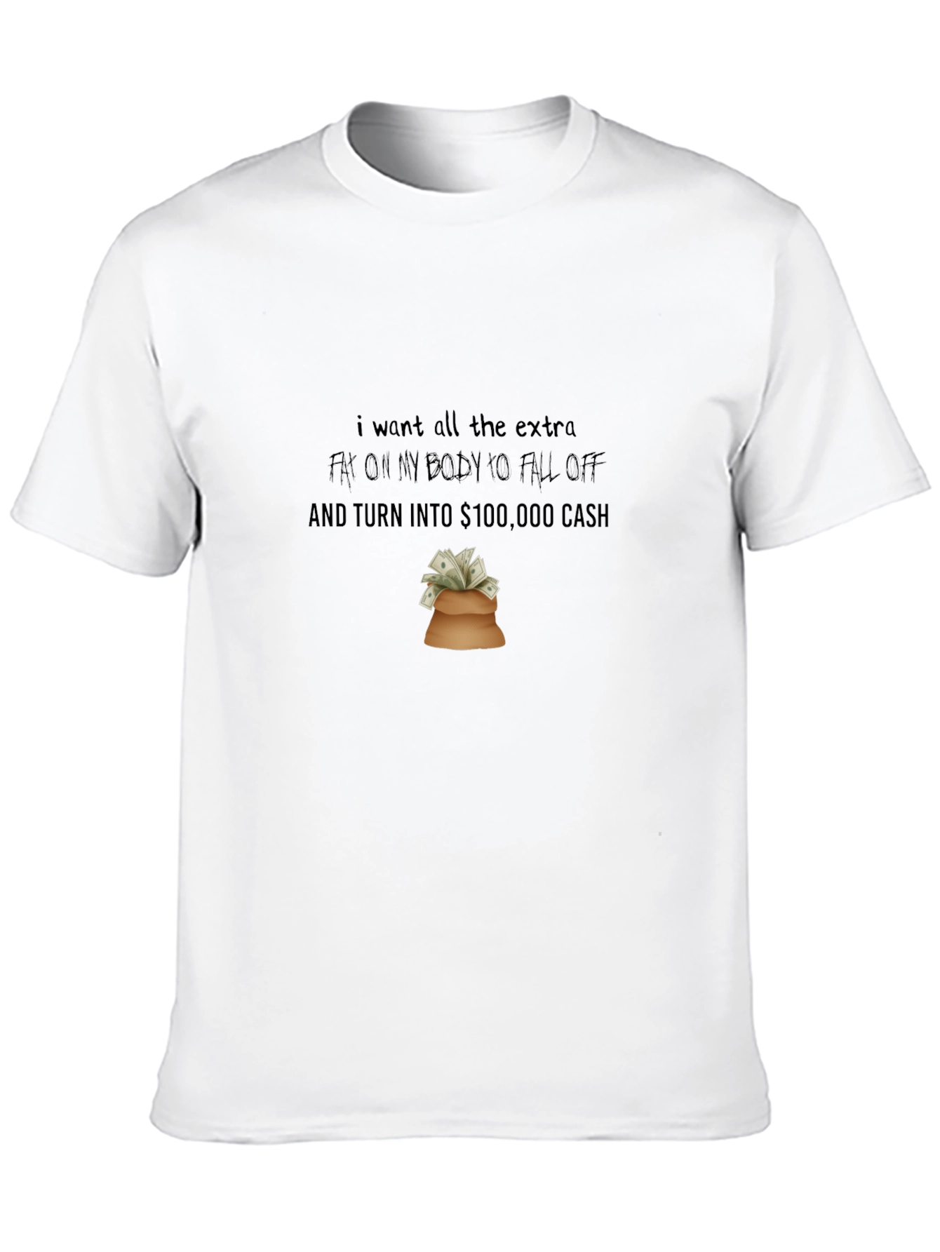 Humorous Weight Loss Wish T-Shirt