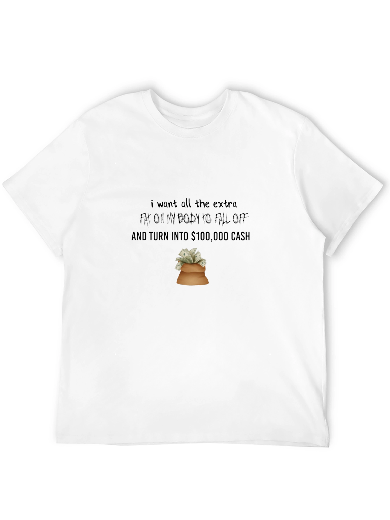 Humorous Weight Loss Wish T-Shirt