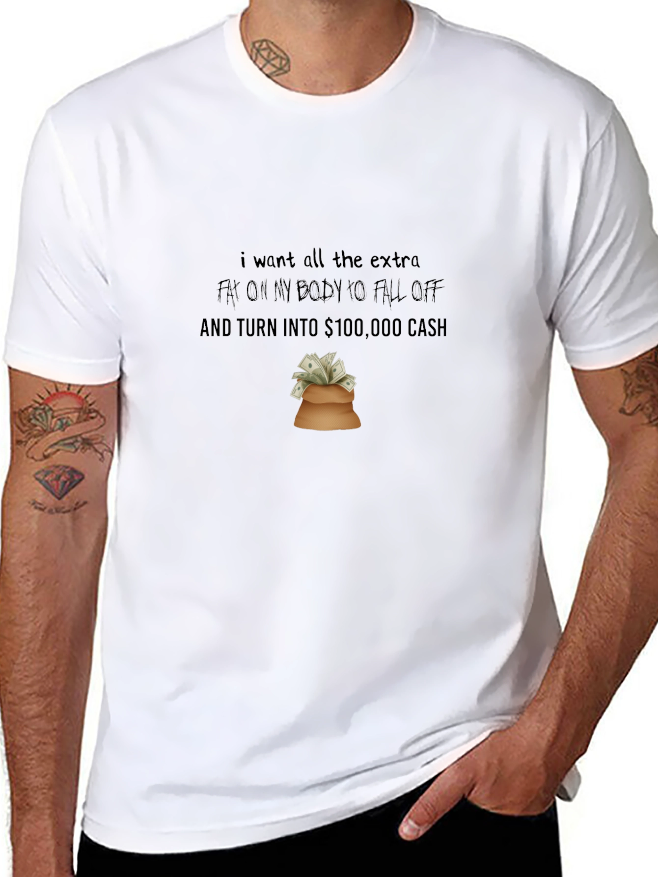 Humorous Weight Loss Wish T-Shirt
