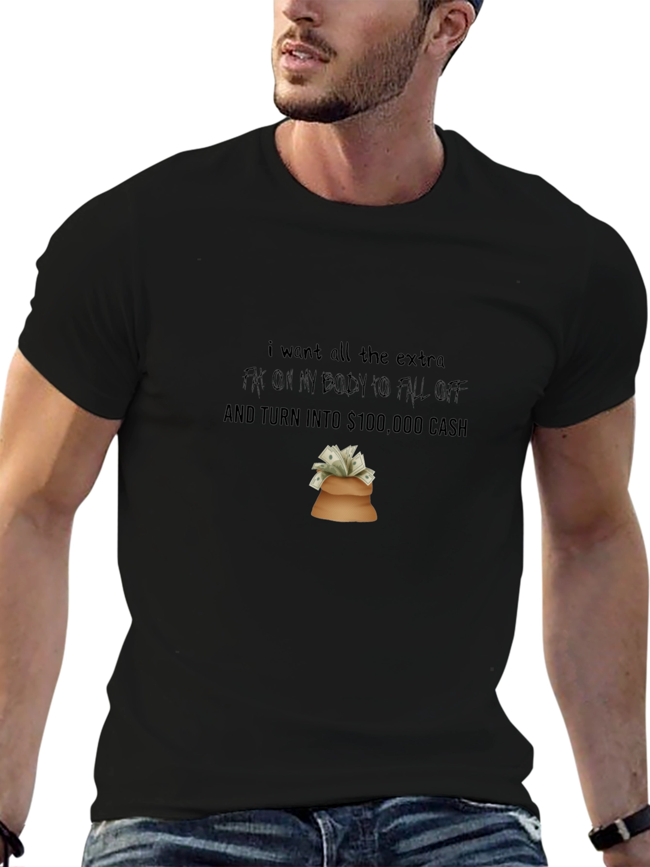 Humorous Weight Loss Wish T-Shirt