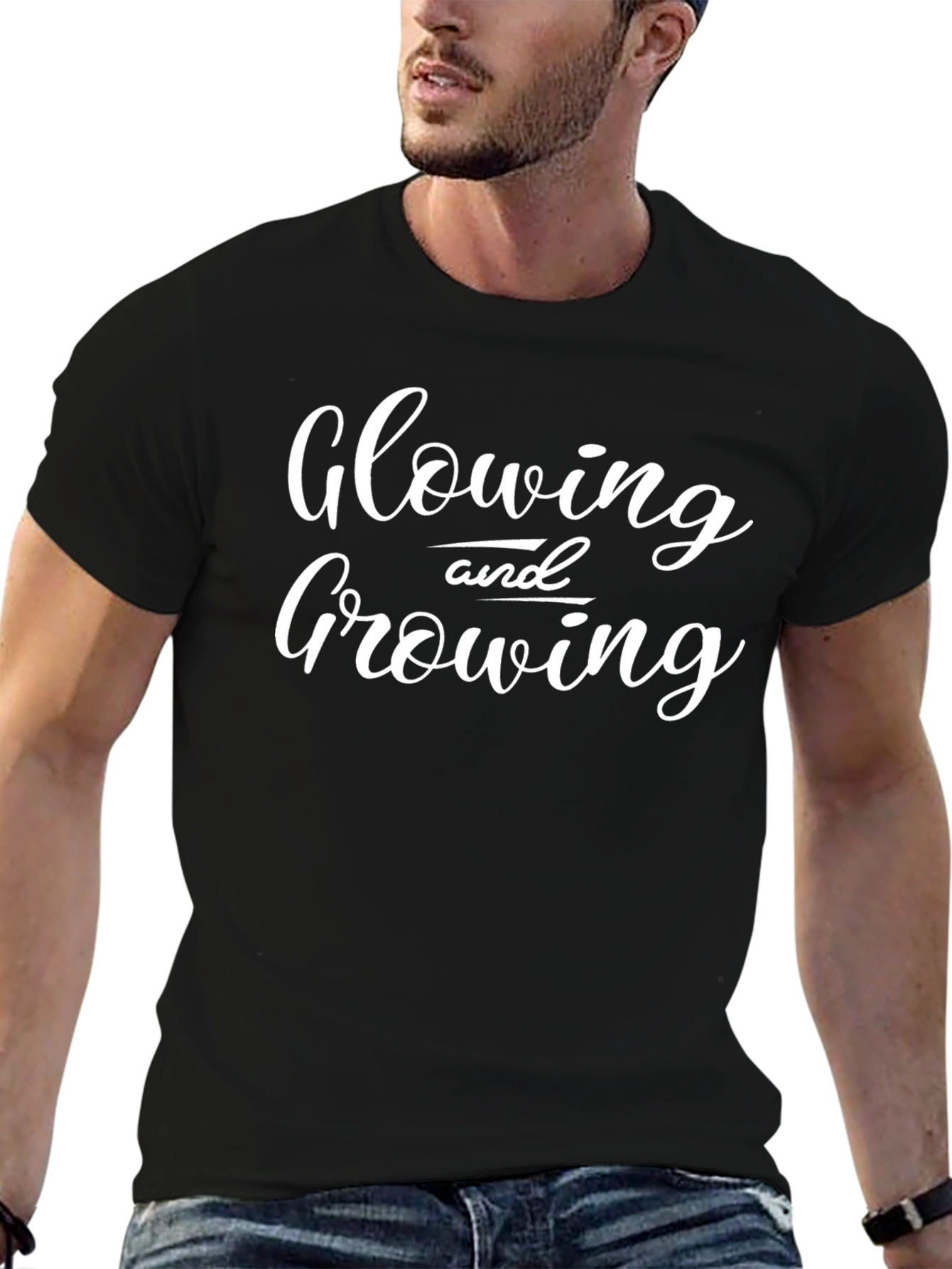 Glowing and Growing Black T-Shirt