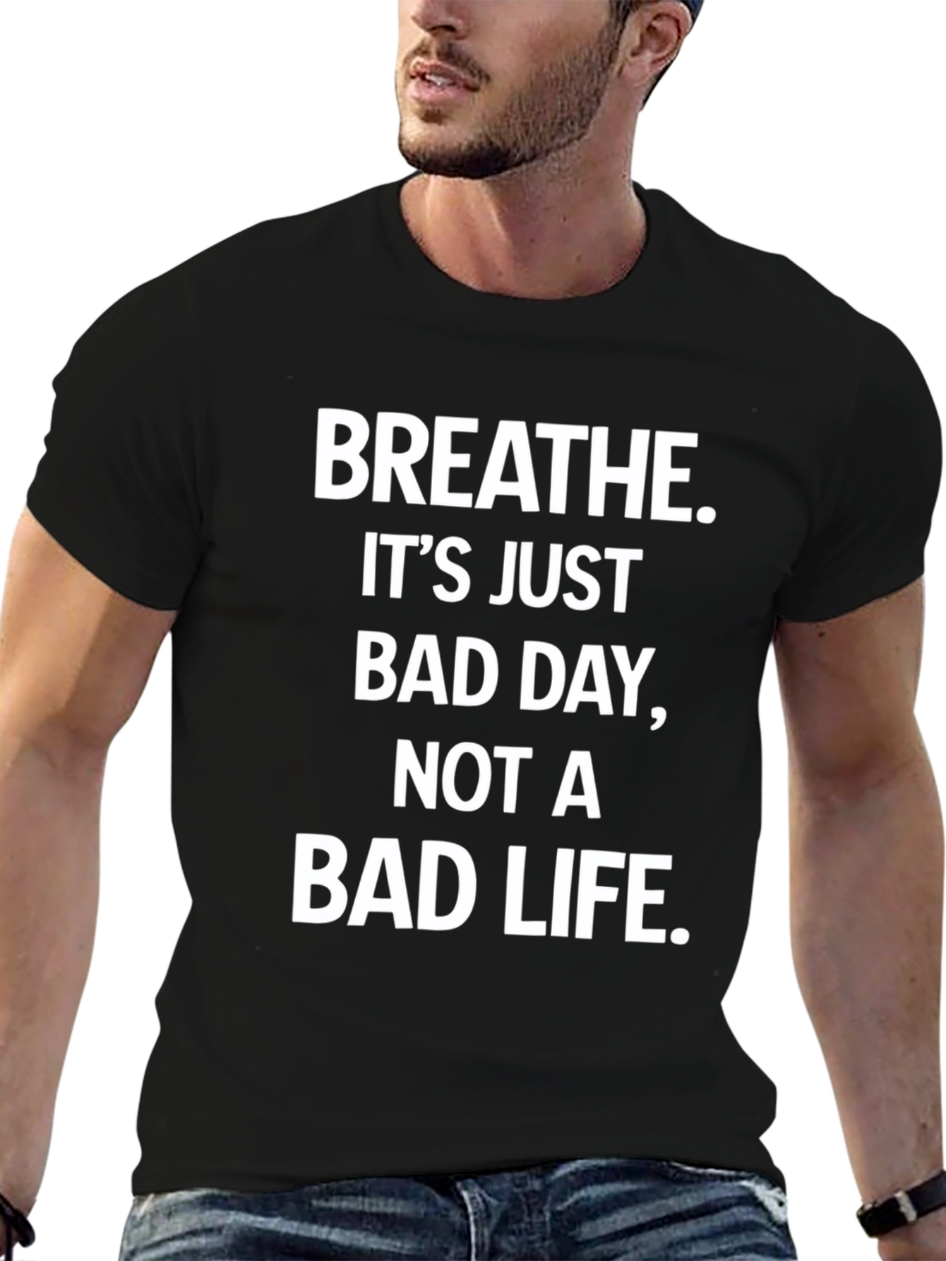 Breathe Graphic T-Shirt - Motivational Unisex Tee