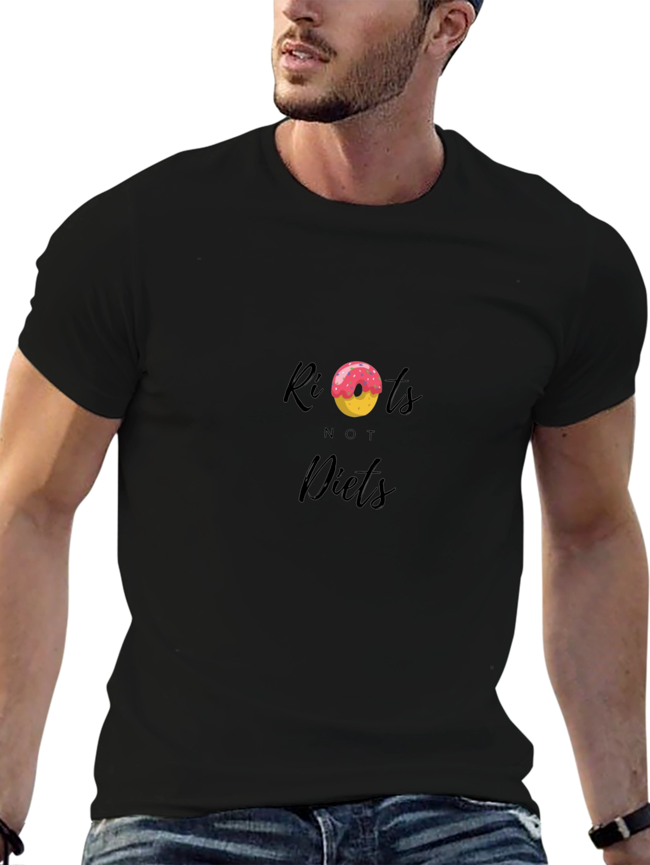 Riots Not Diets T-Shirt - Doughnut Design