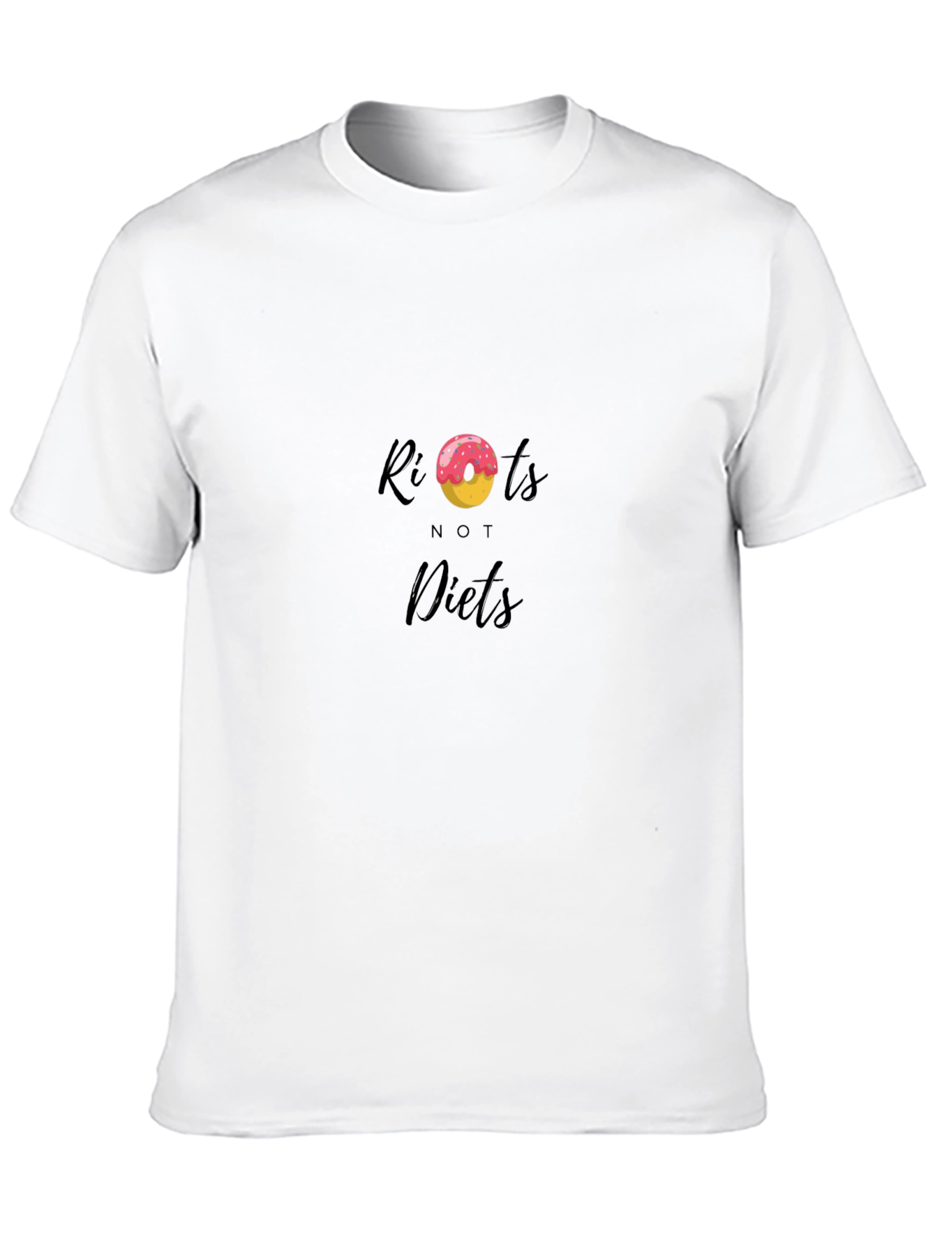 Riots Not Diets T-Shirt - Doughnut Design