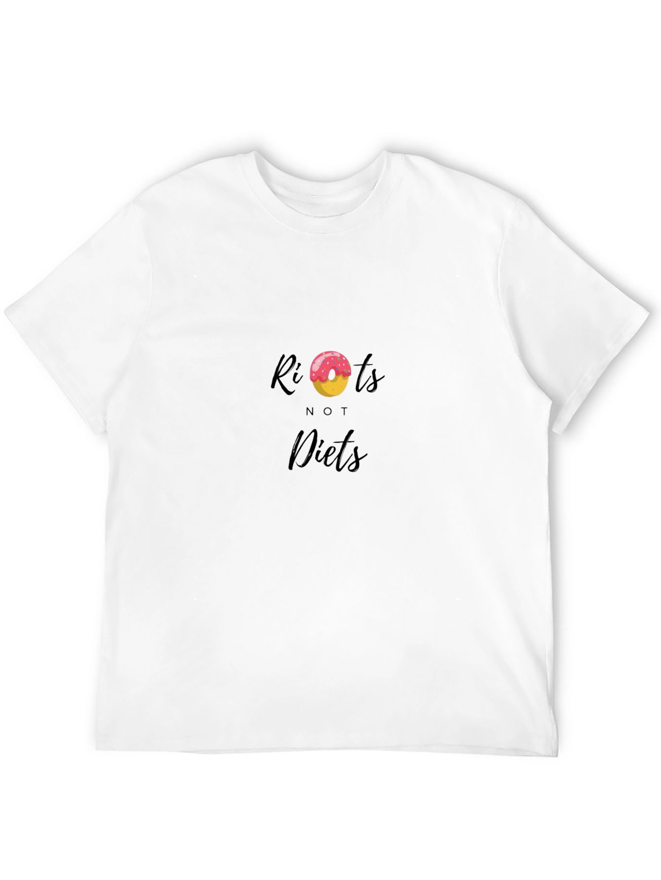 Riots Not Diets T-Shirt - Doughnut Design