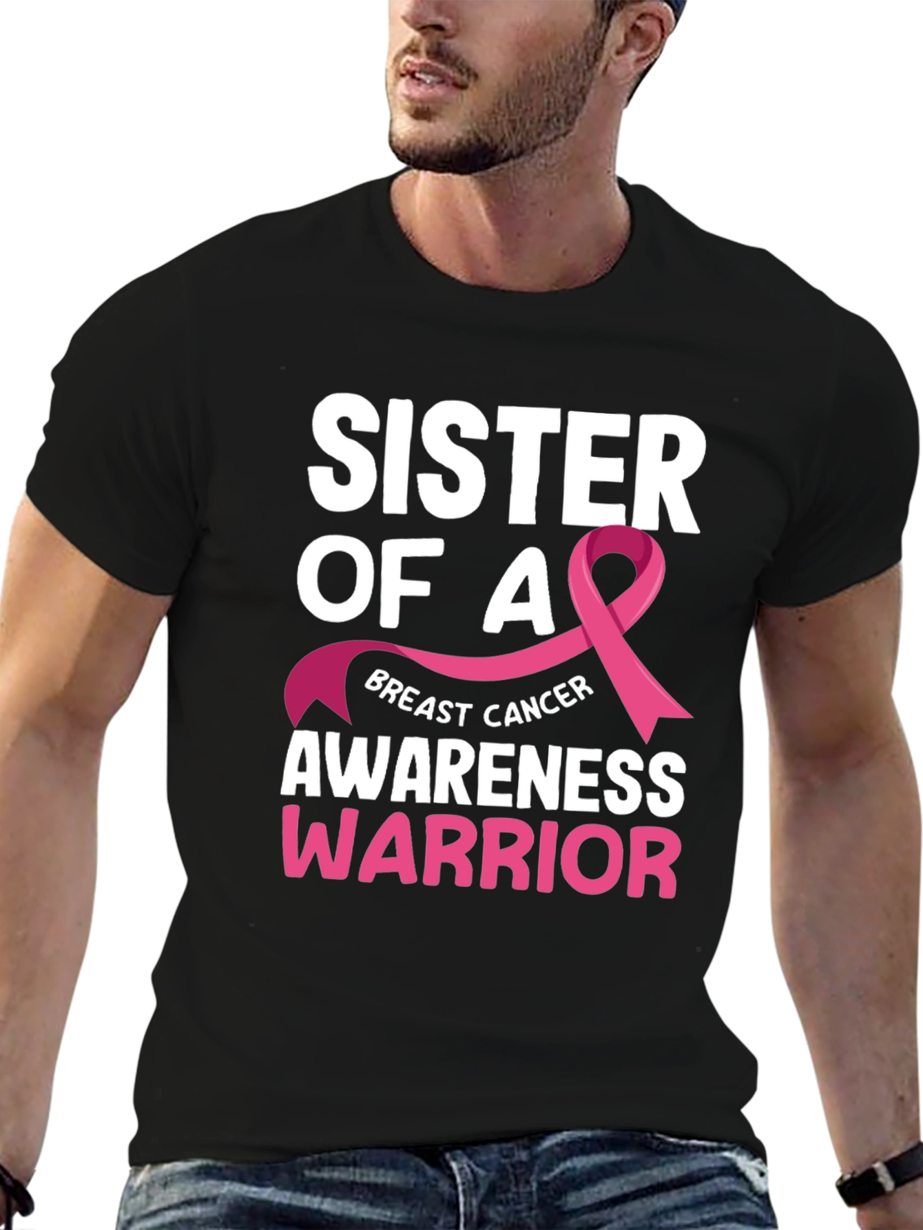 Sister of a Breast Cancer Awareness Warrior T-Shirt