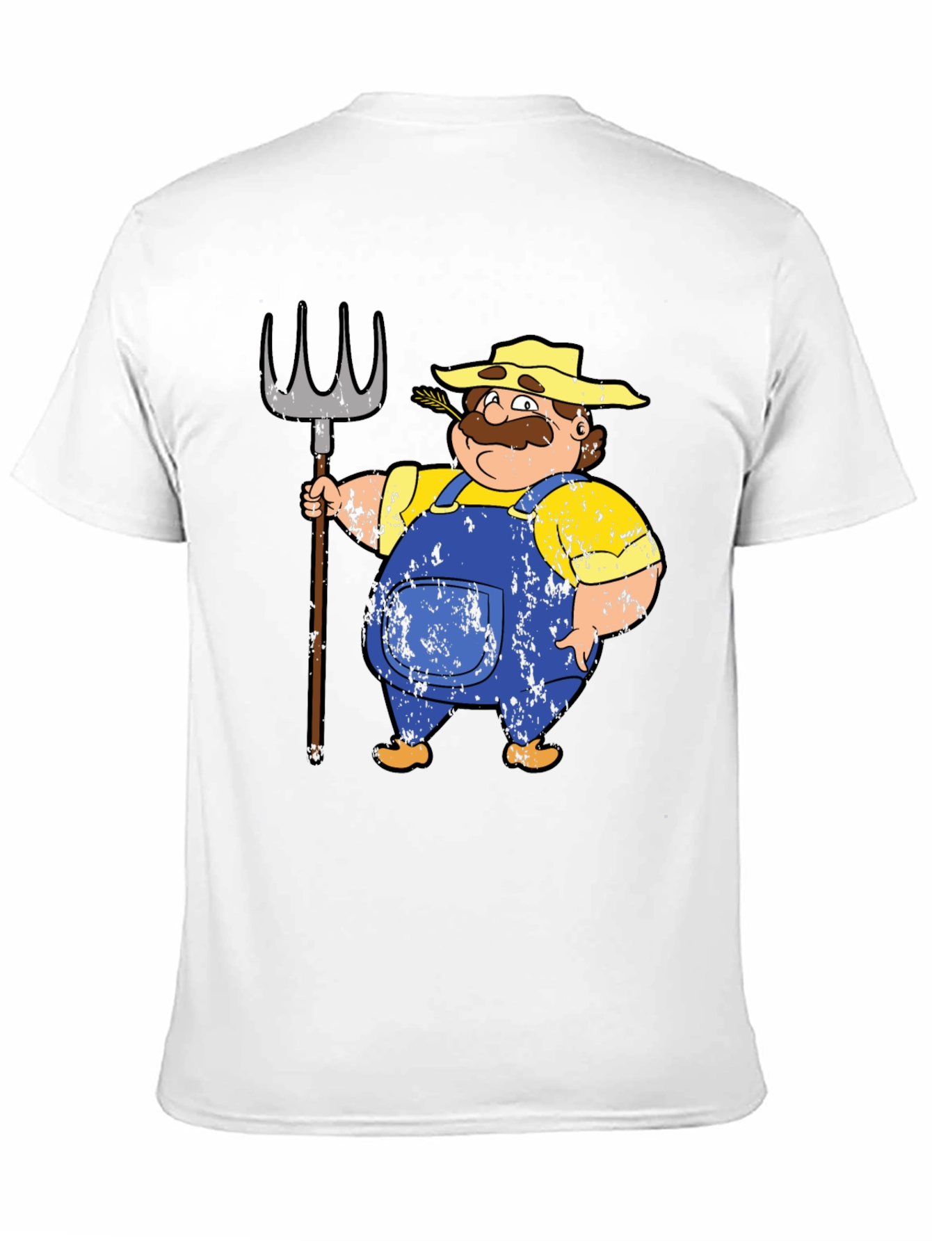 Farmer Cartoon T-Shirt - Mens Graphic Tee