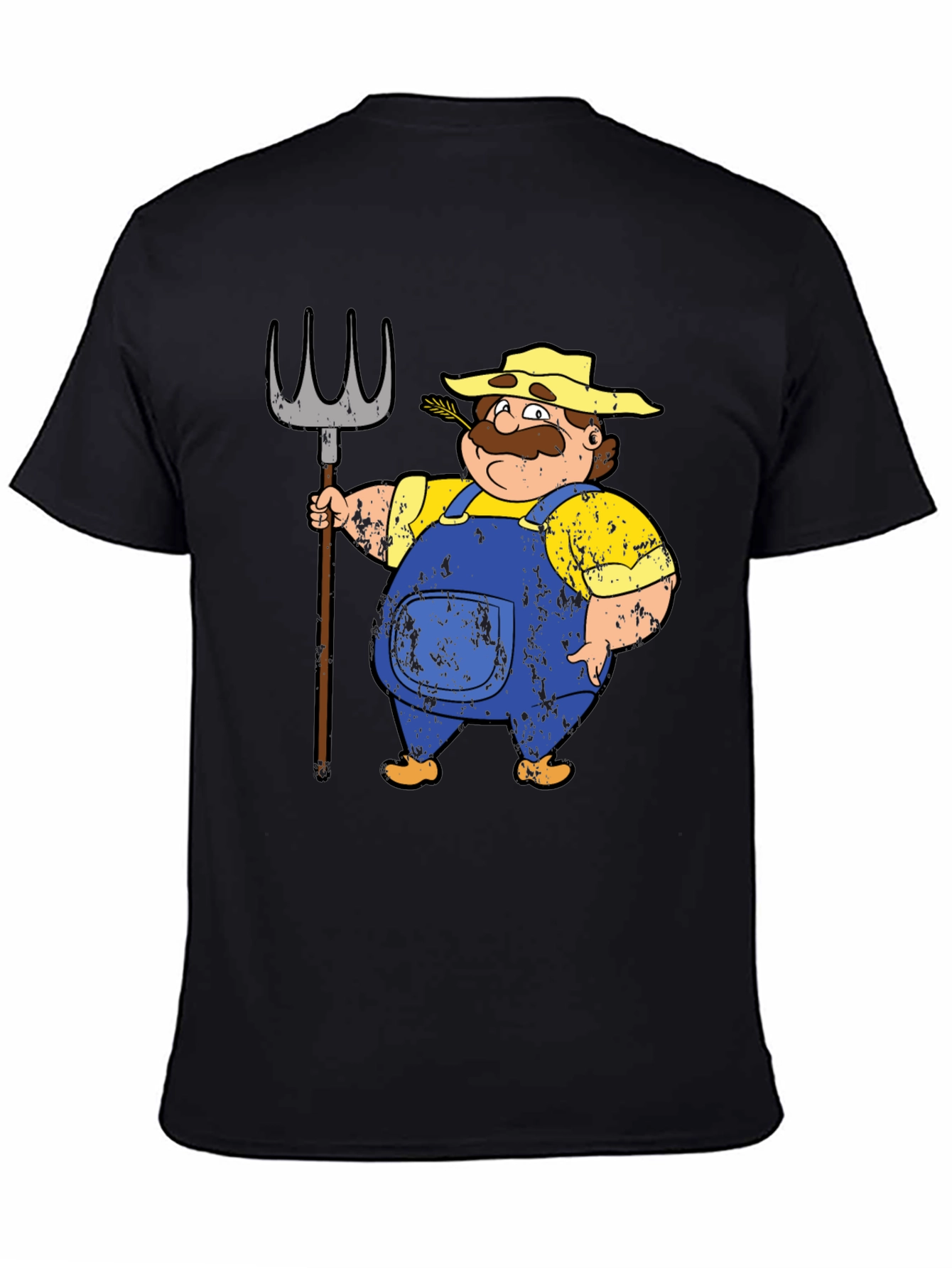 Farmer Cartoon T-Shirt - Mens Graphic Tee