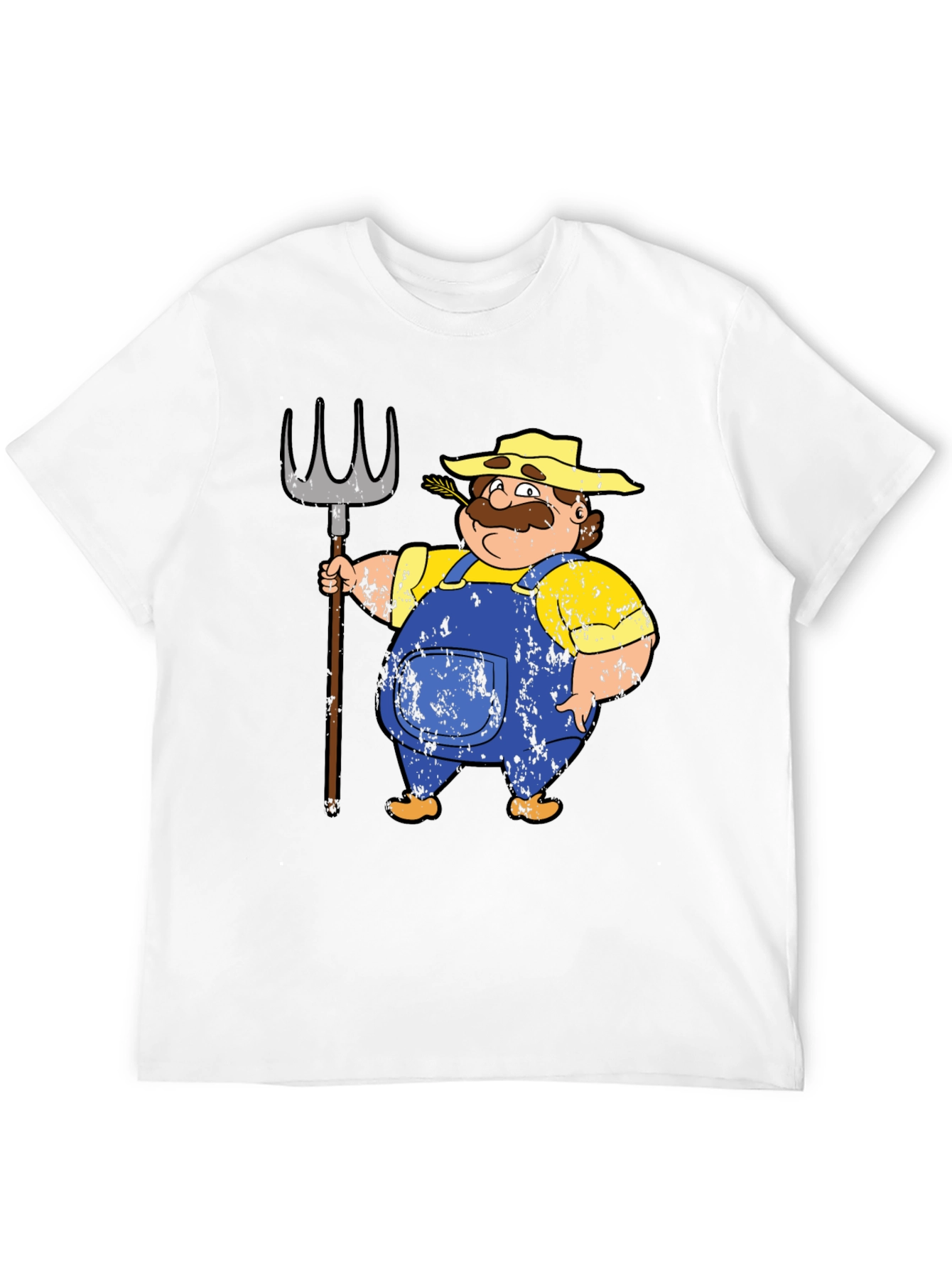 Farmer Cartoon T-Shirt - Mens Graphic Tee