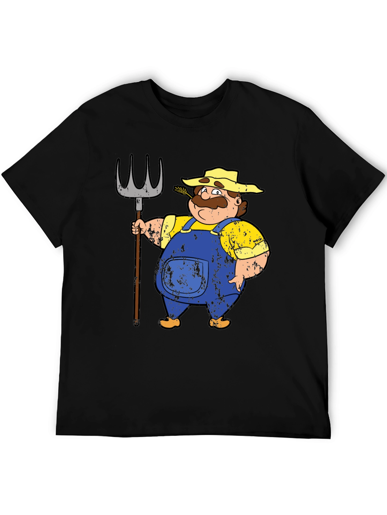 Farmer Cartoon T-Shirt - Mens Graphic Tee