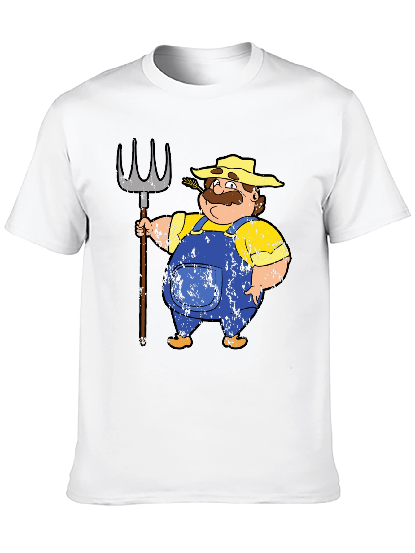 Farmer Cartoon T-Shirt - Mens Graphic Tee