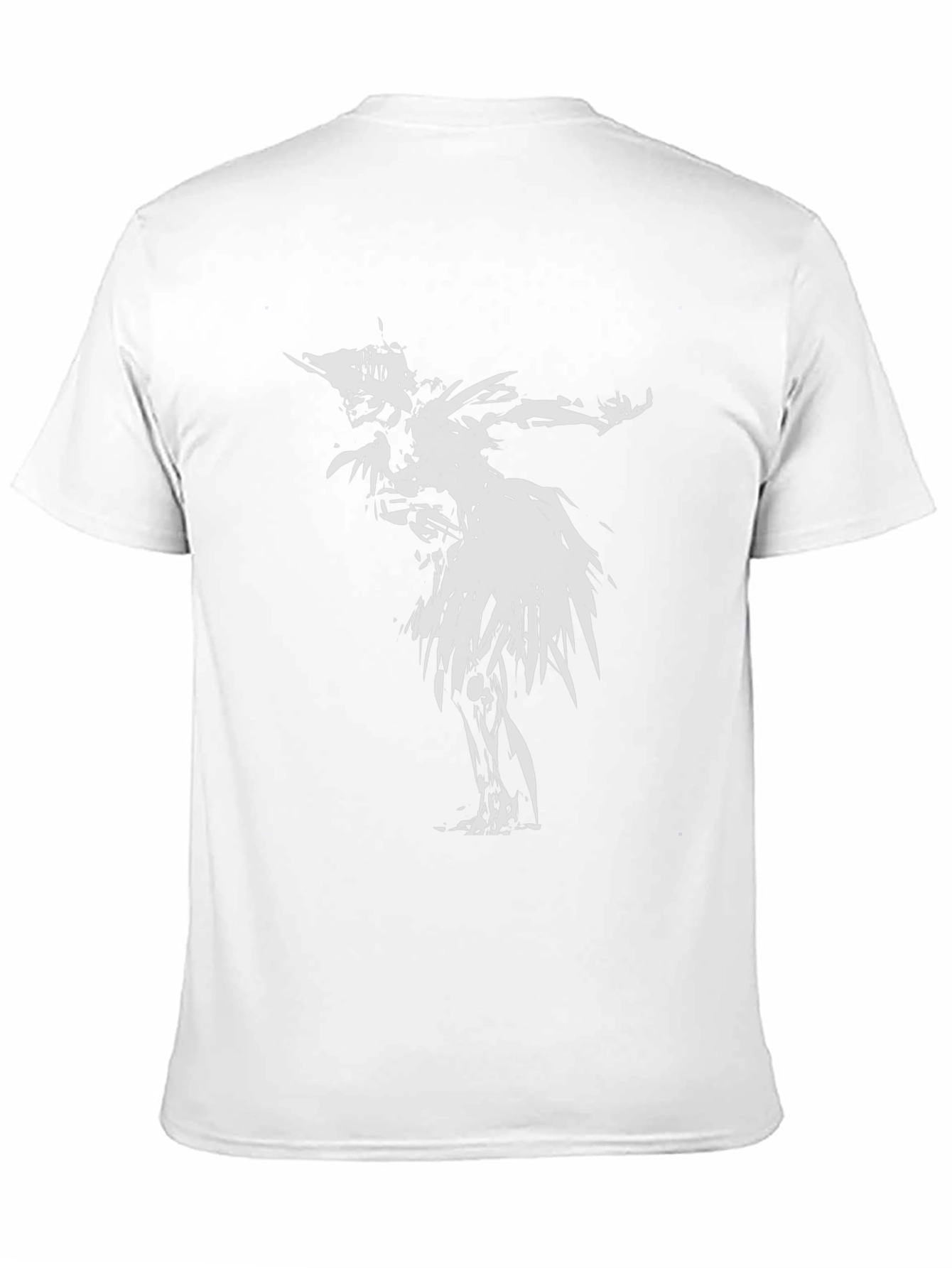 Abstract Graphic Print Black Crew Neck T-Shirt