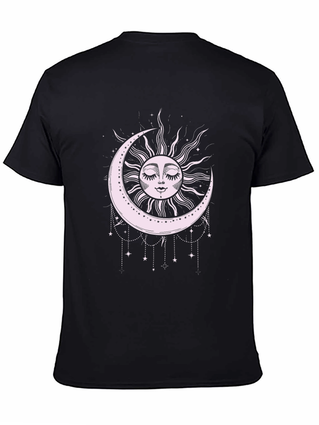 Celestial Moon & Sun Graphic T-Shirt