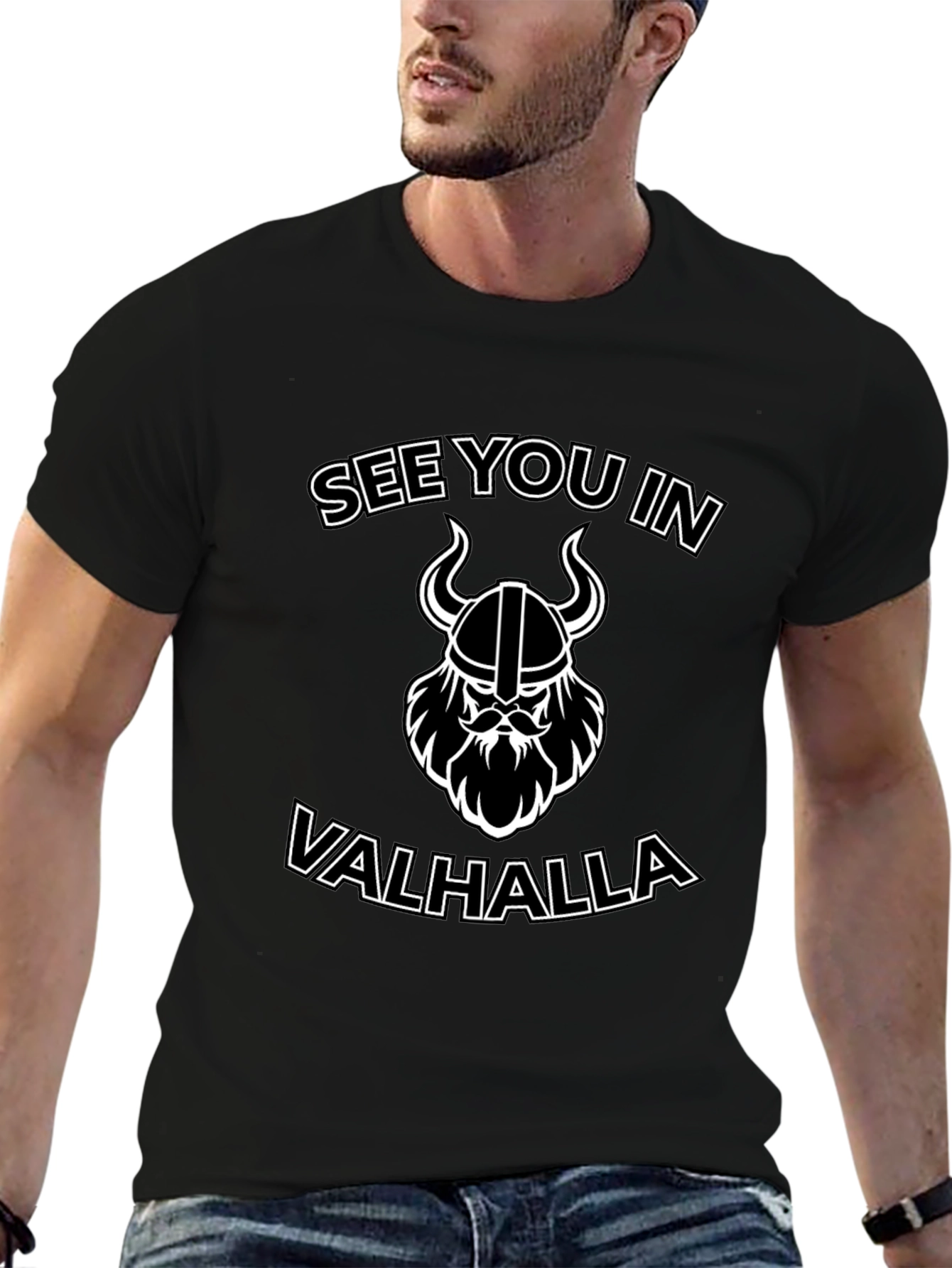 See You in Valhalla Viking Graphic T-Shirt