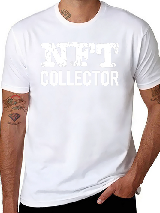 NFT Collector Graphic Tee - Black Casual T-Shirt