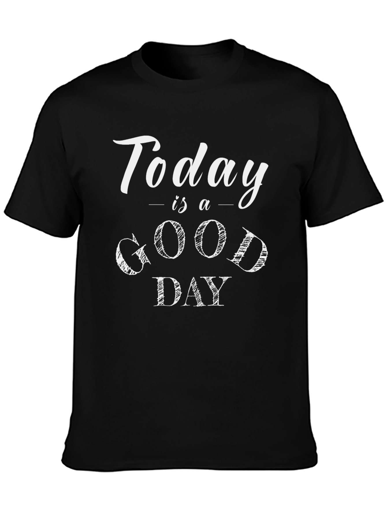 Today is a Good Day Graphic Tee - Black