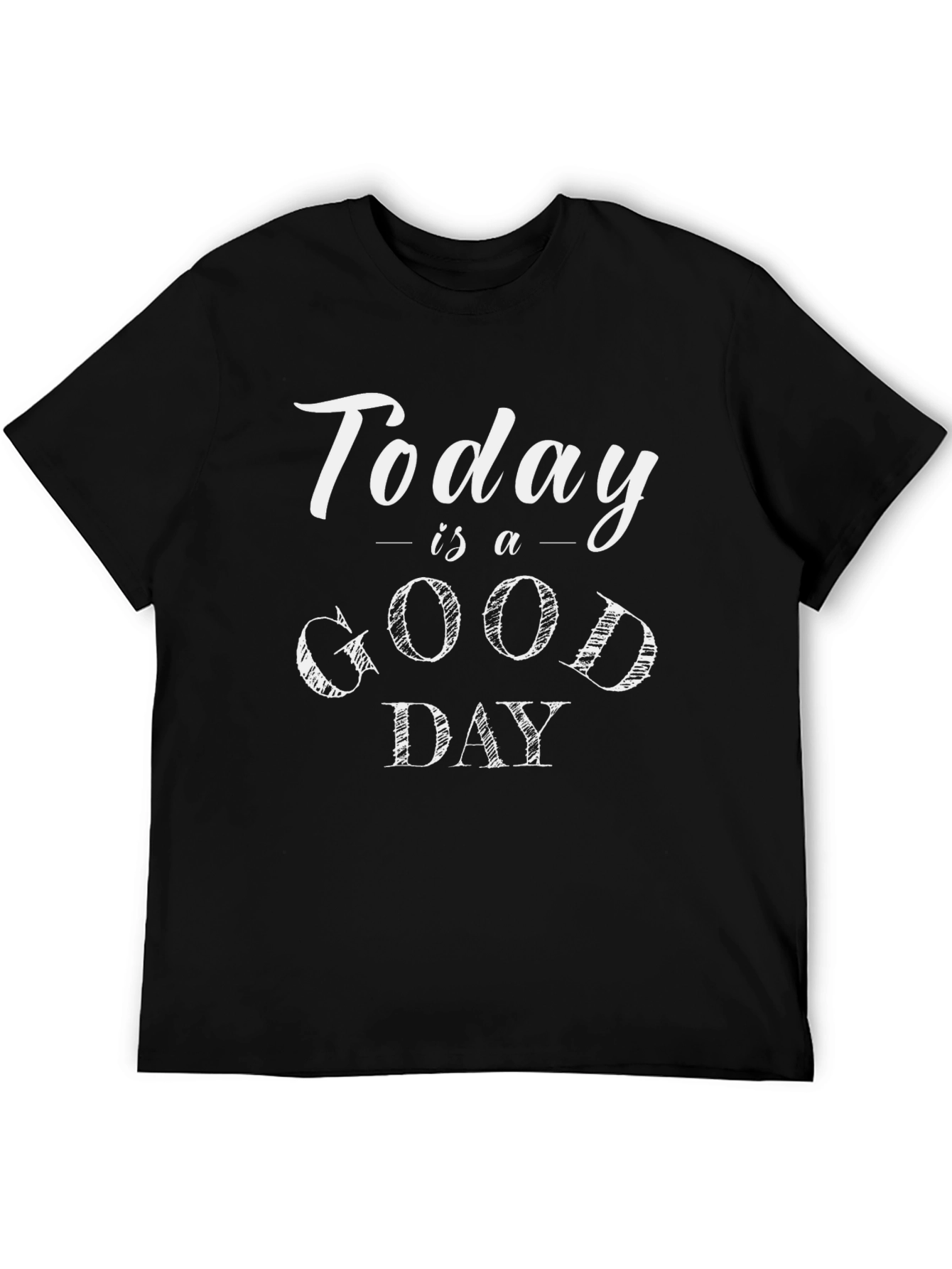 Today is a Good Day Graphic Tee - Black