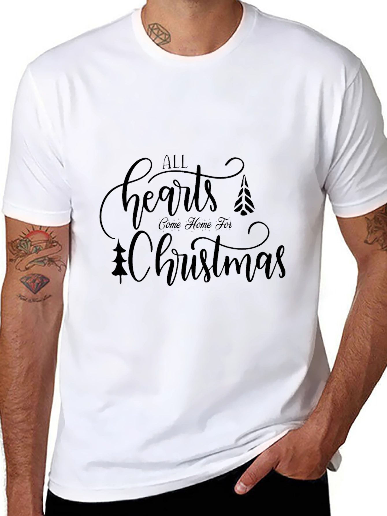 All Hearts Christmas Graphic Tee - Unisex