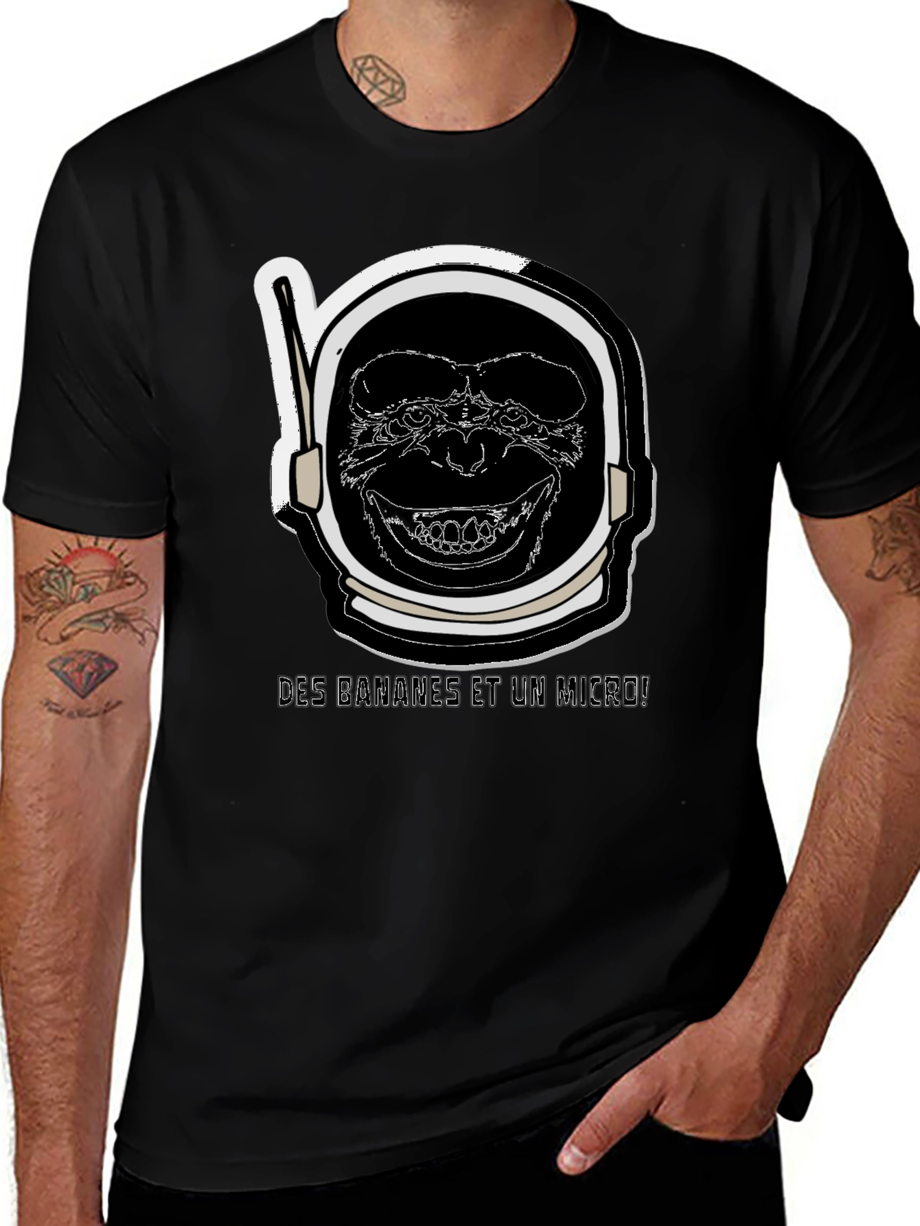 Ape Astronaut Black T-Shirt