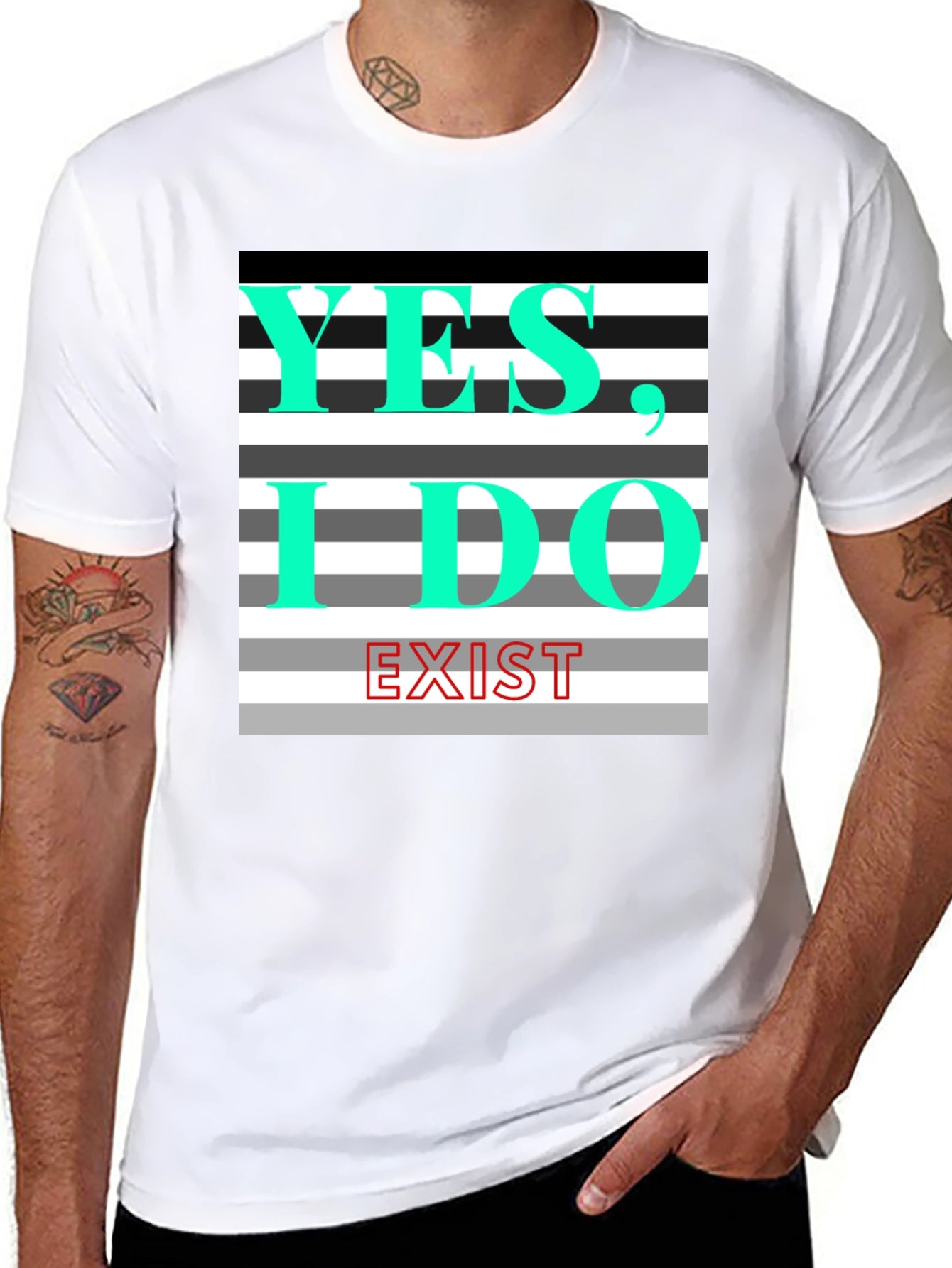 Yes I Do Exist Graphic Tee