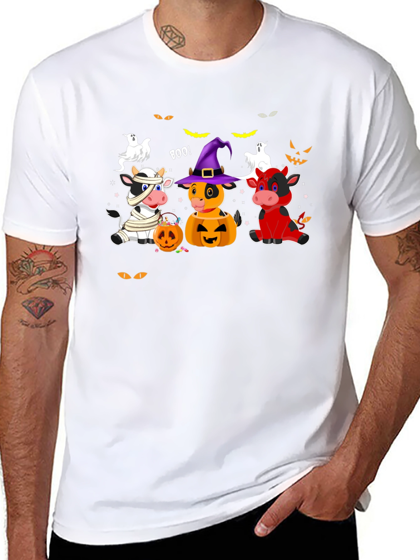 Halloween Cow T-Shirt - Boo!