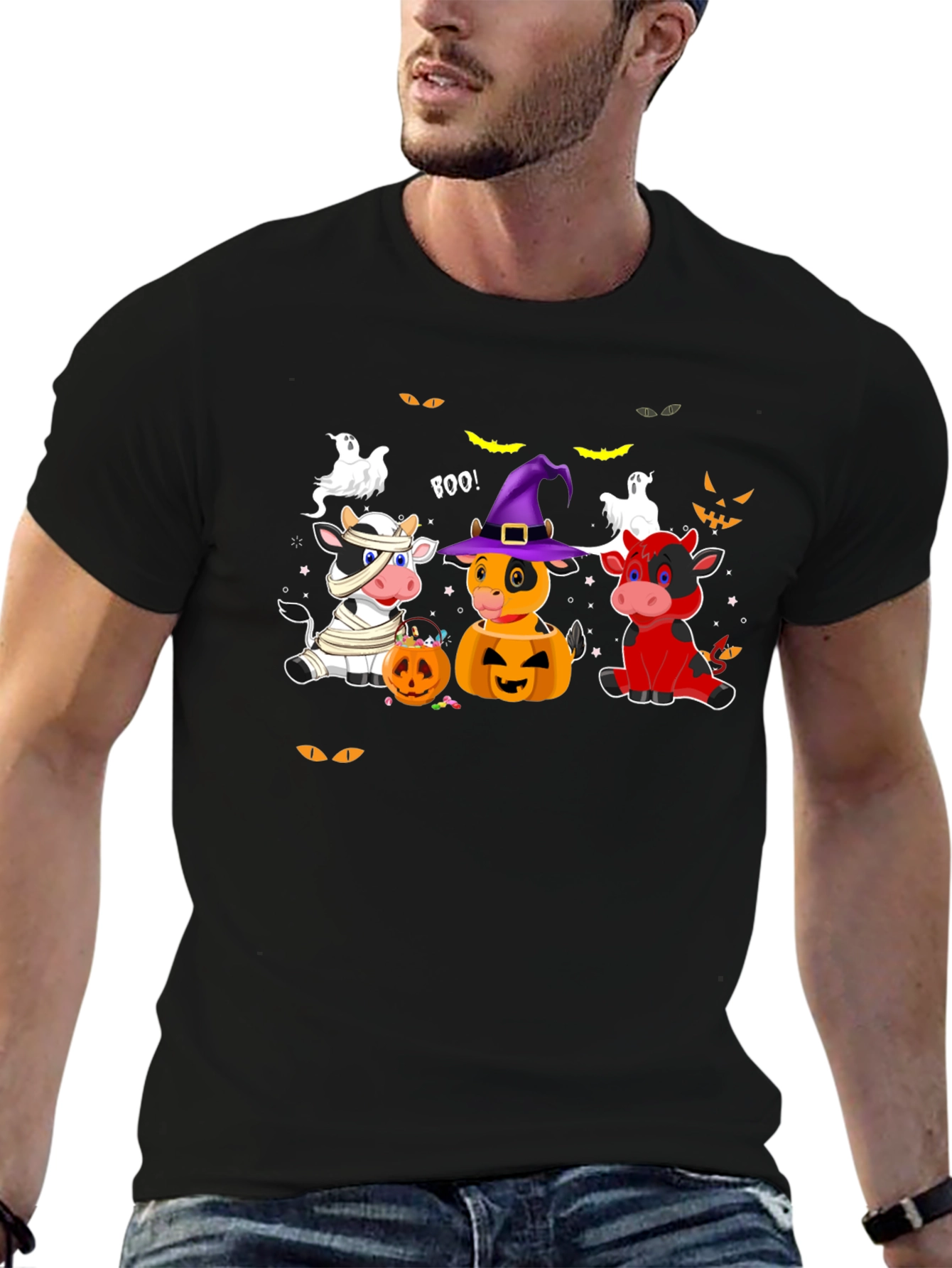 Halloween Cow T-Shirt - Boo!