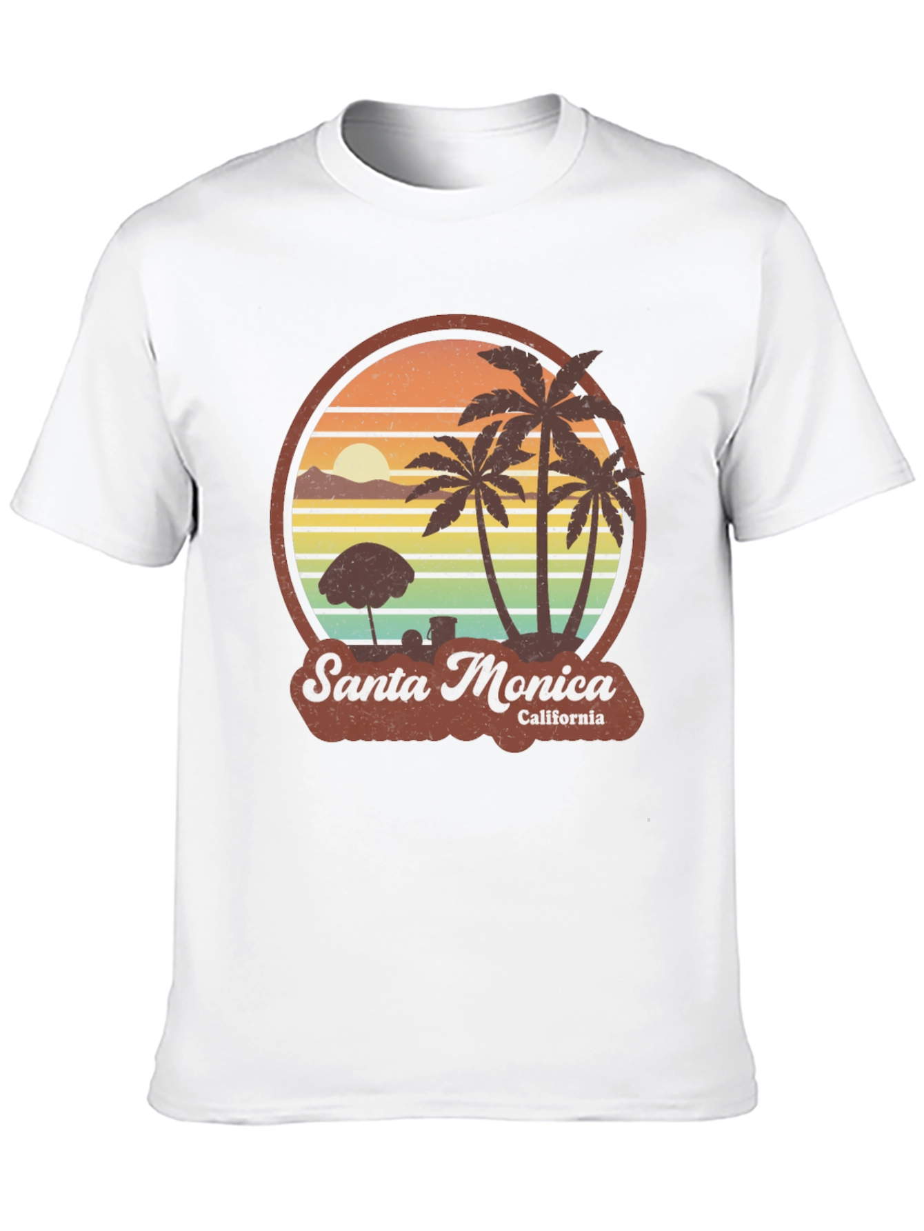Santa Monica California Graphic T-Shirt