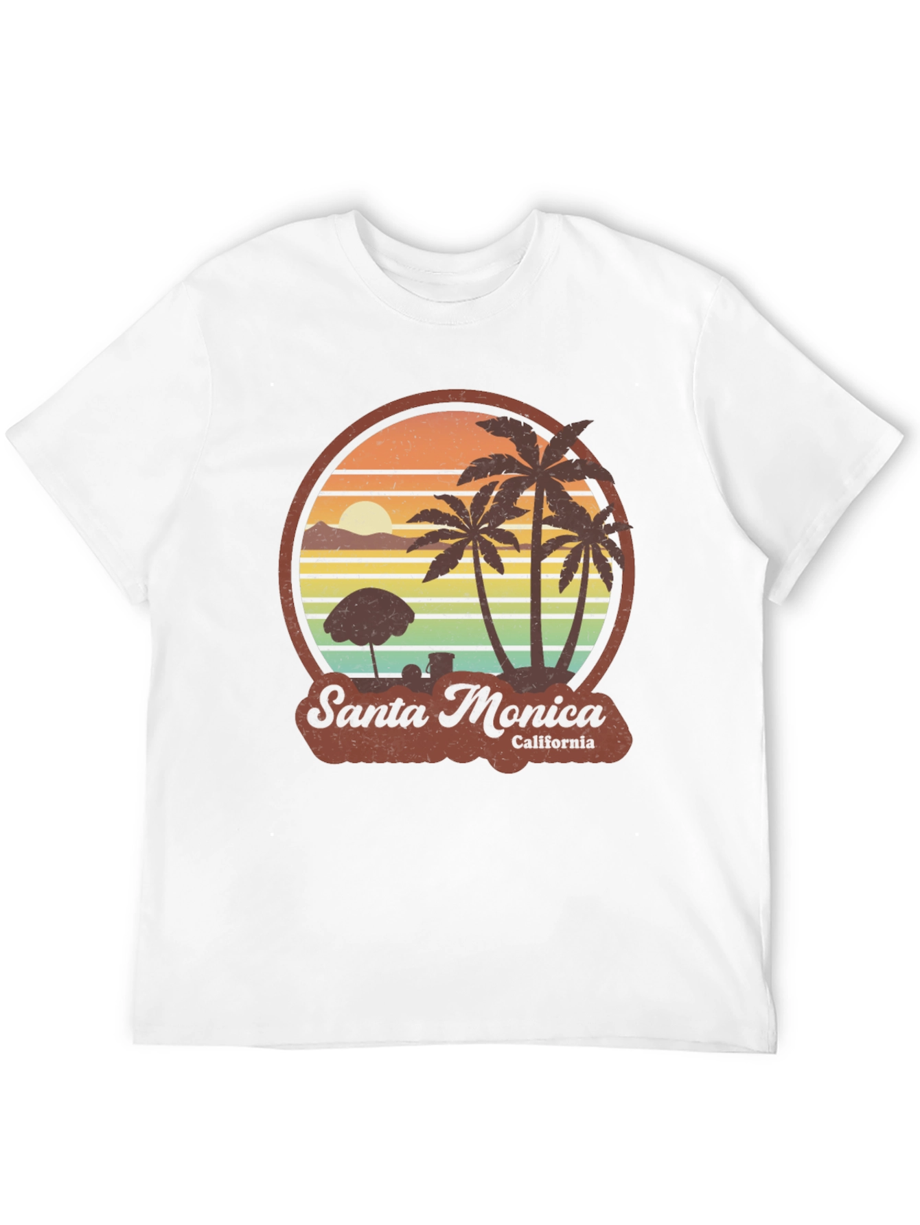 Santa Monica California Graphic T-Shirt