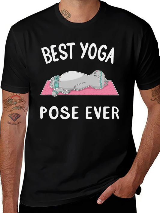 Best Yoga Pose Ever Cat T-Shirt