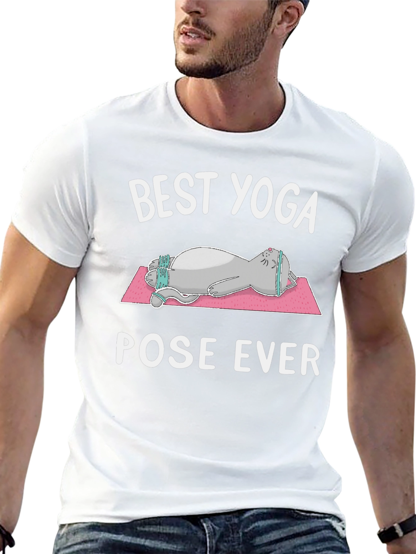 Best Yoga Pose Ever Cat T-Shirt