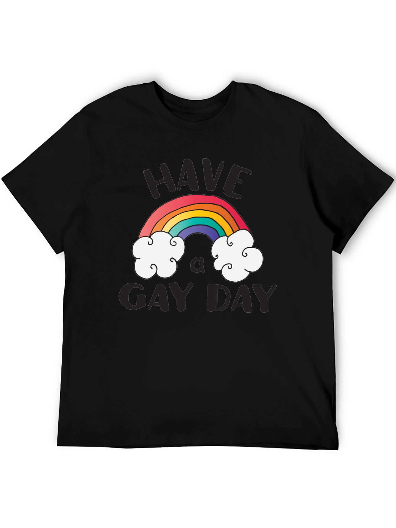 Have A Gay Day T-Shirt Rainbow Design