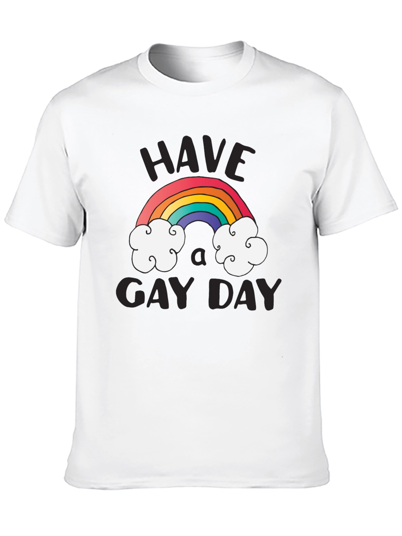 Have A Gay Day T-Shirt Rainbow Design