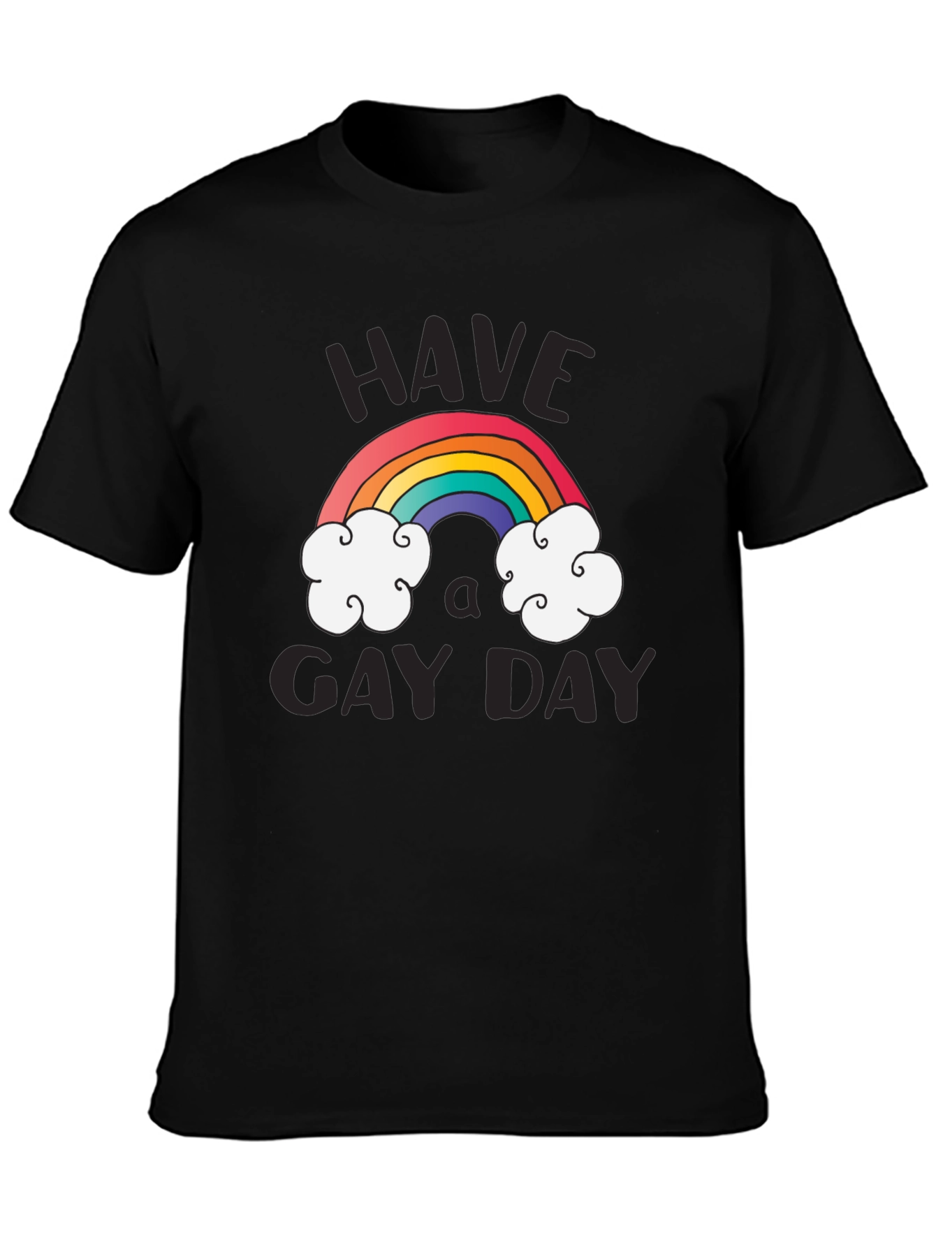 Have A Gay Day T-Shirt Rainbow Design